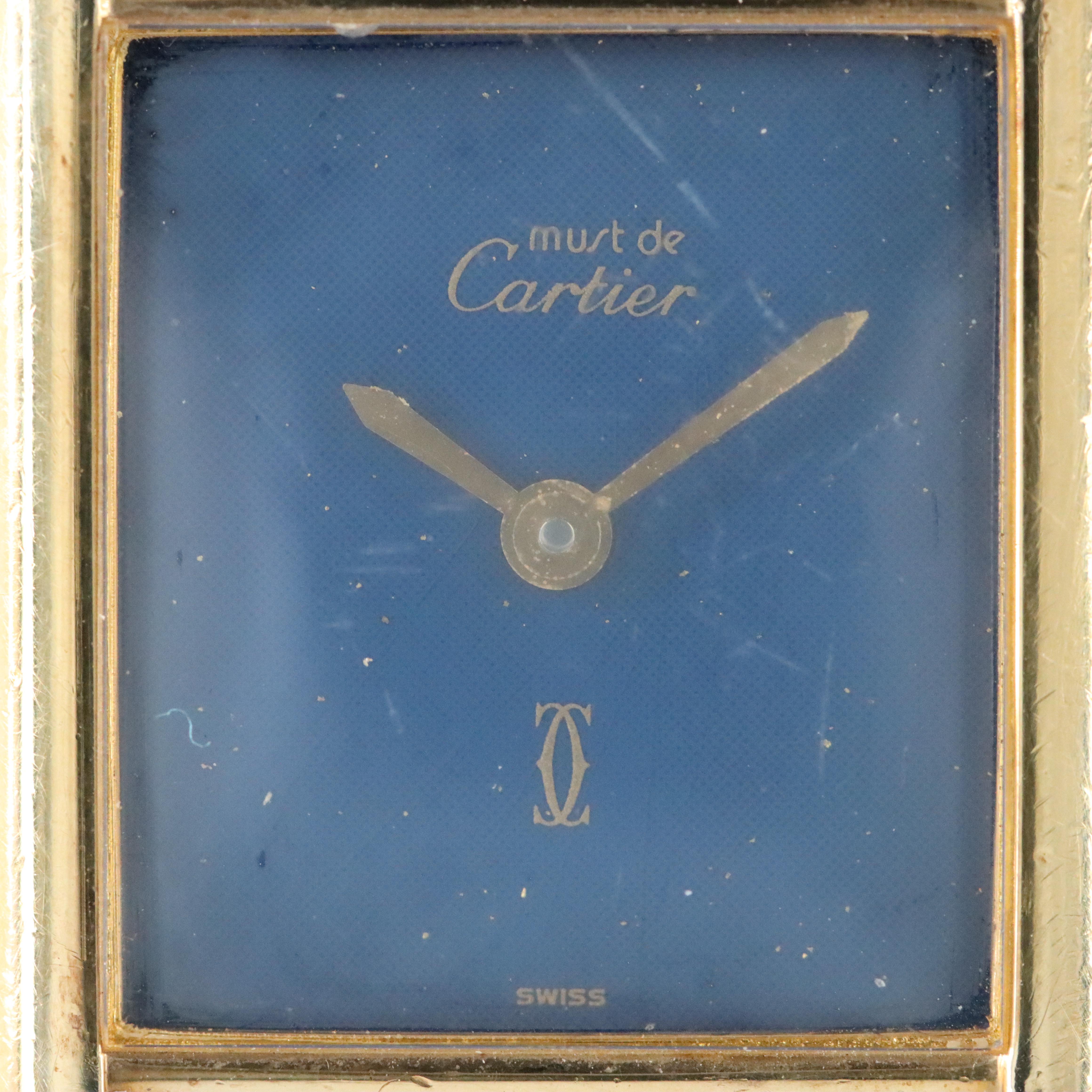 Cartier Must de Cartier Tank Vermeil Gold Plated Watch