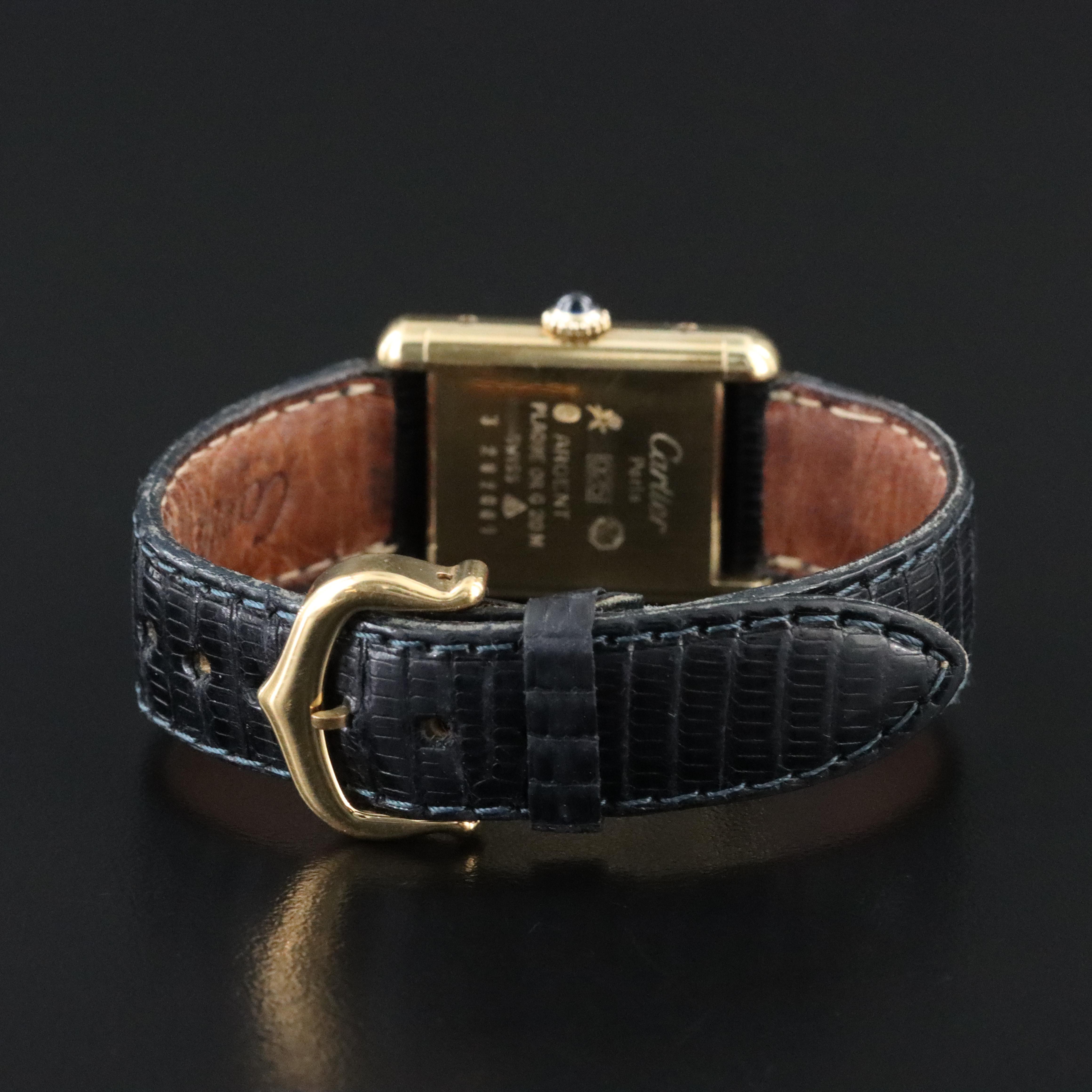 Cartier Must de Cartier Tank Vermeil Gold Plated Watch