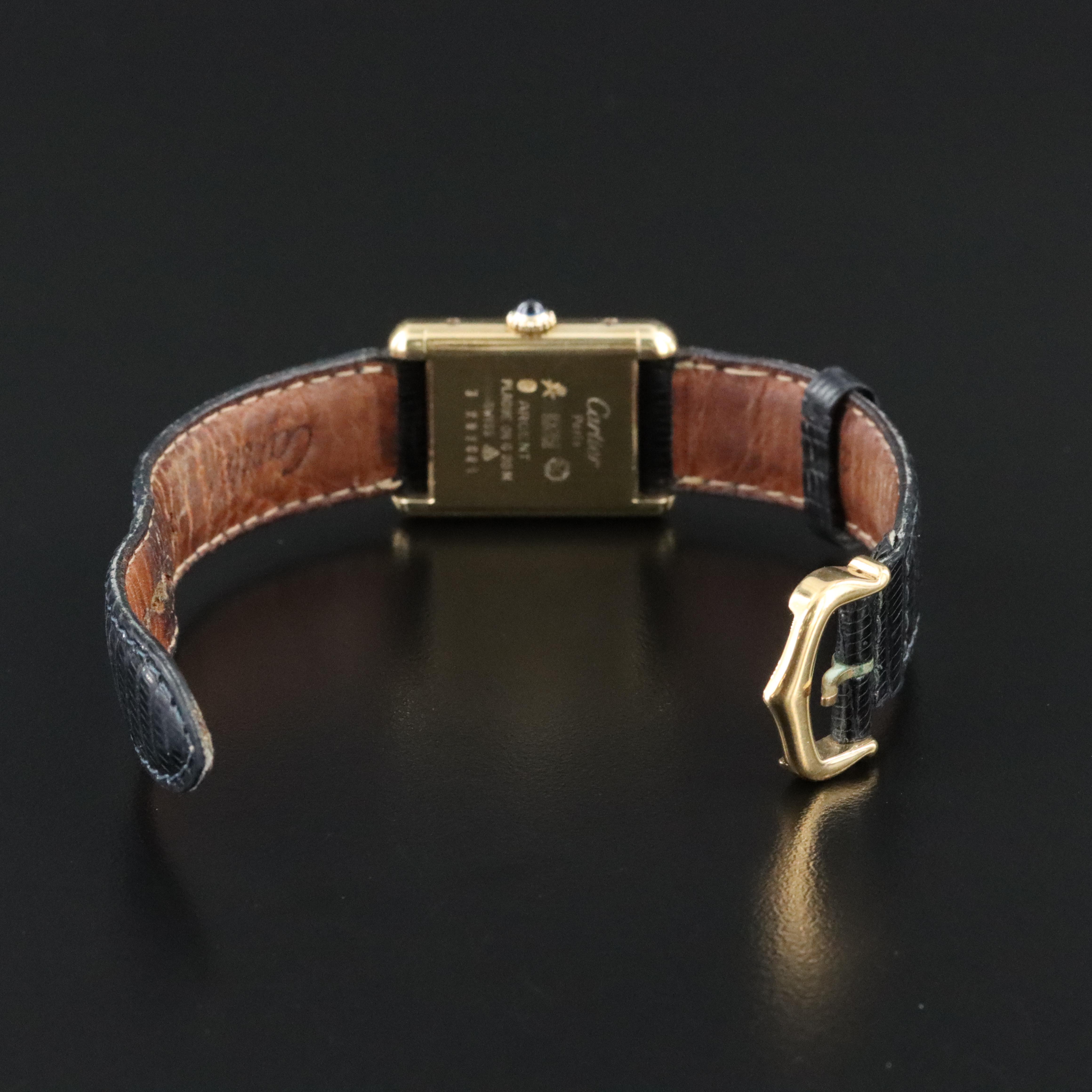 Cartier Must de Cartier Tank Vermeil Gold Plated Watch