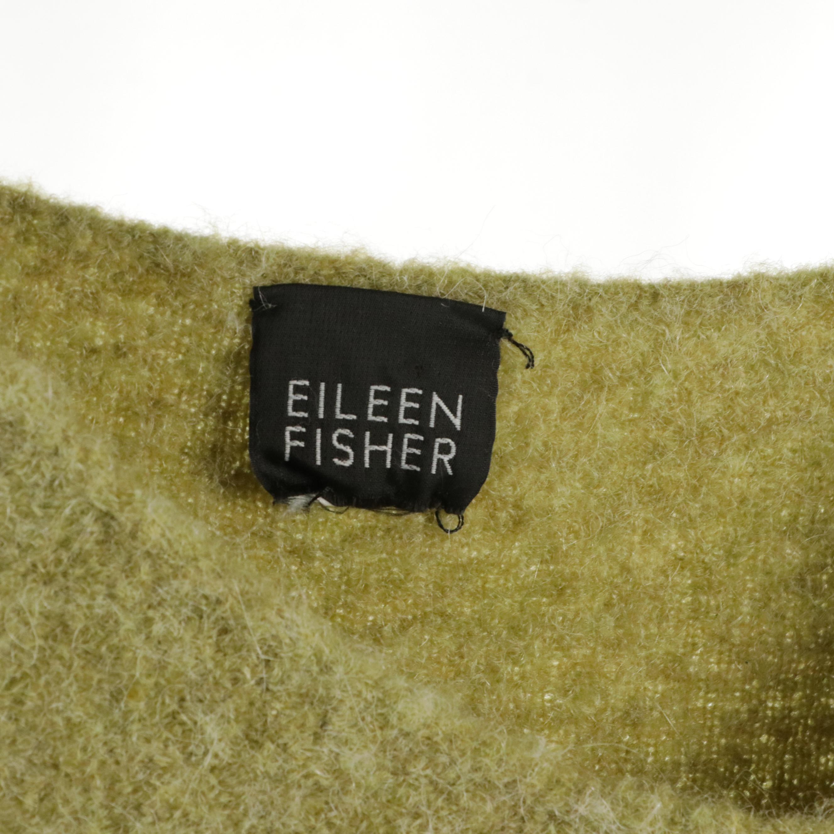 Eileen Fisher Linen Blend Maxi Dress with Alpaca & Merino Wool V-Neck Sweaters