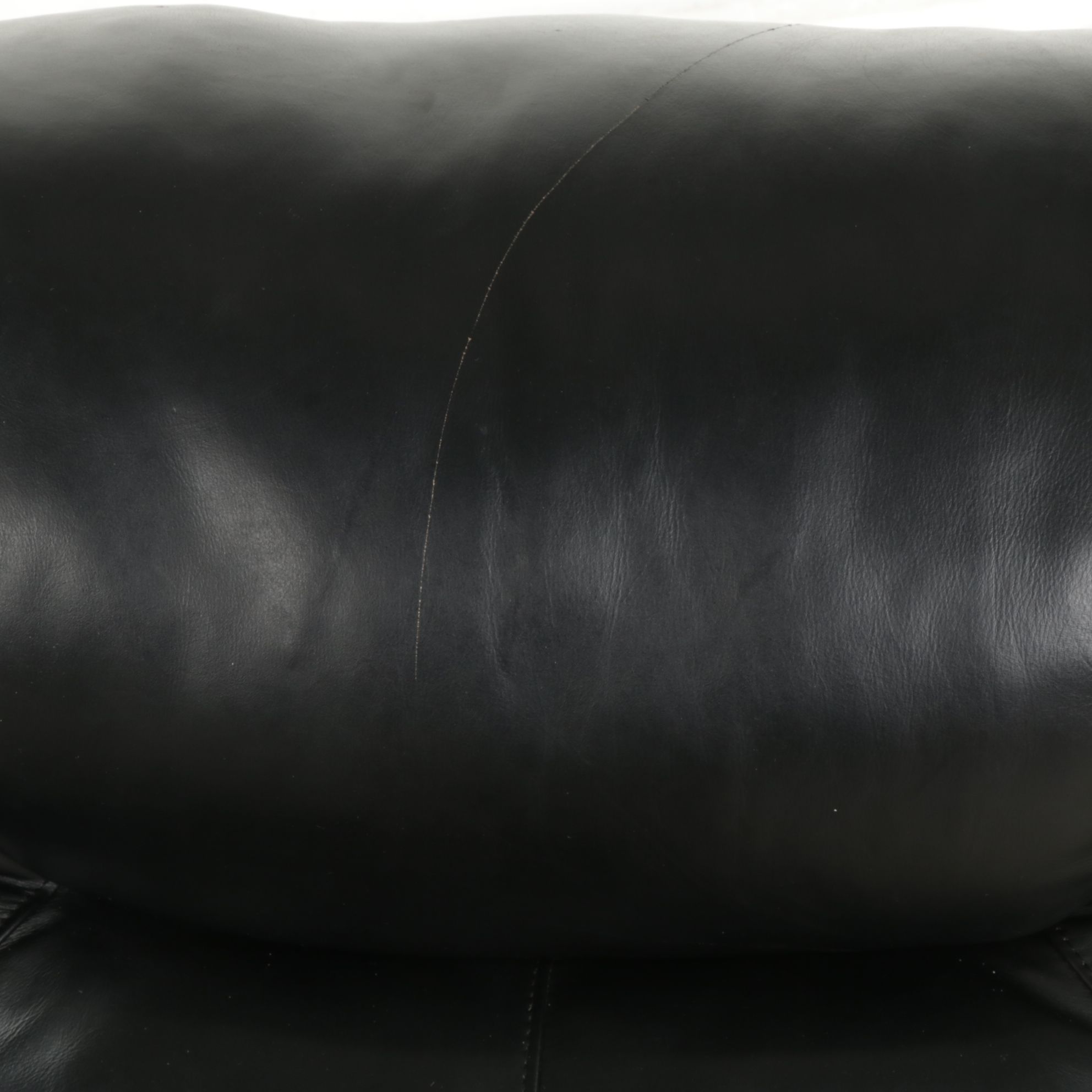 Black Leather Sofa Corner Section