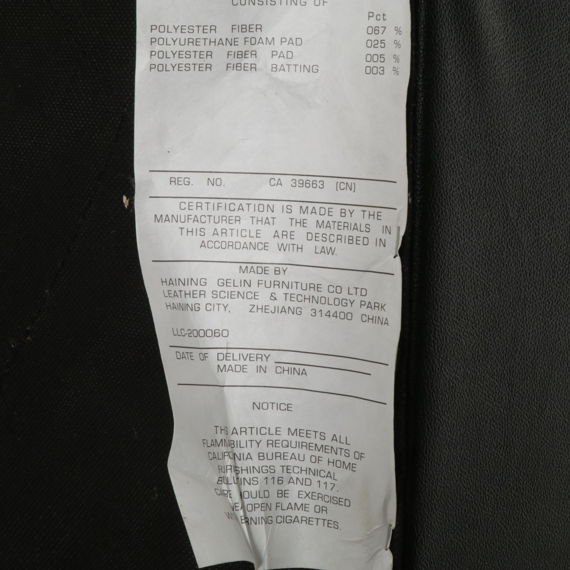 Black Leather Sofa Corner Section