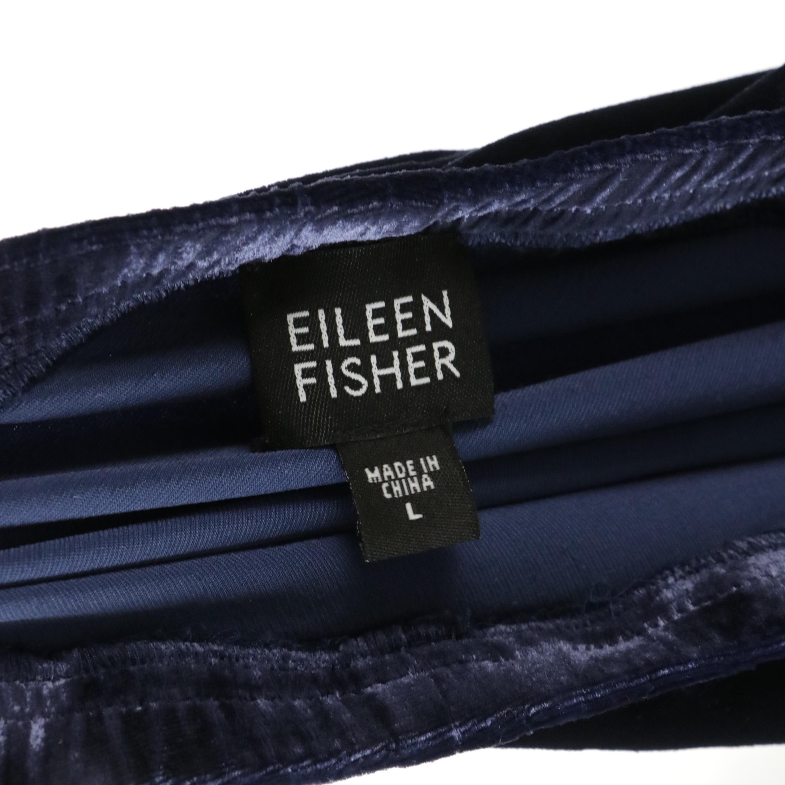 Eileen Fisher Short Sleeve Tee, V-Neck Sweater, and Elastic Waist Pants