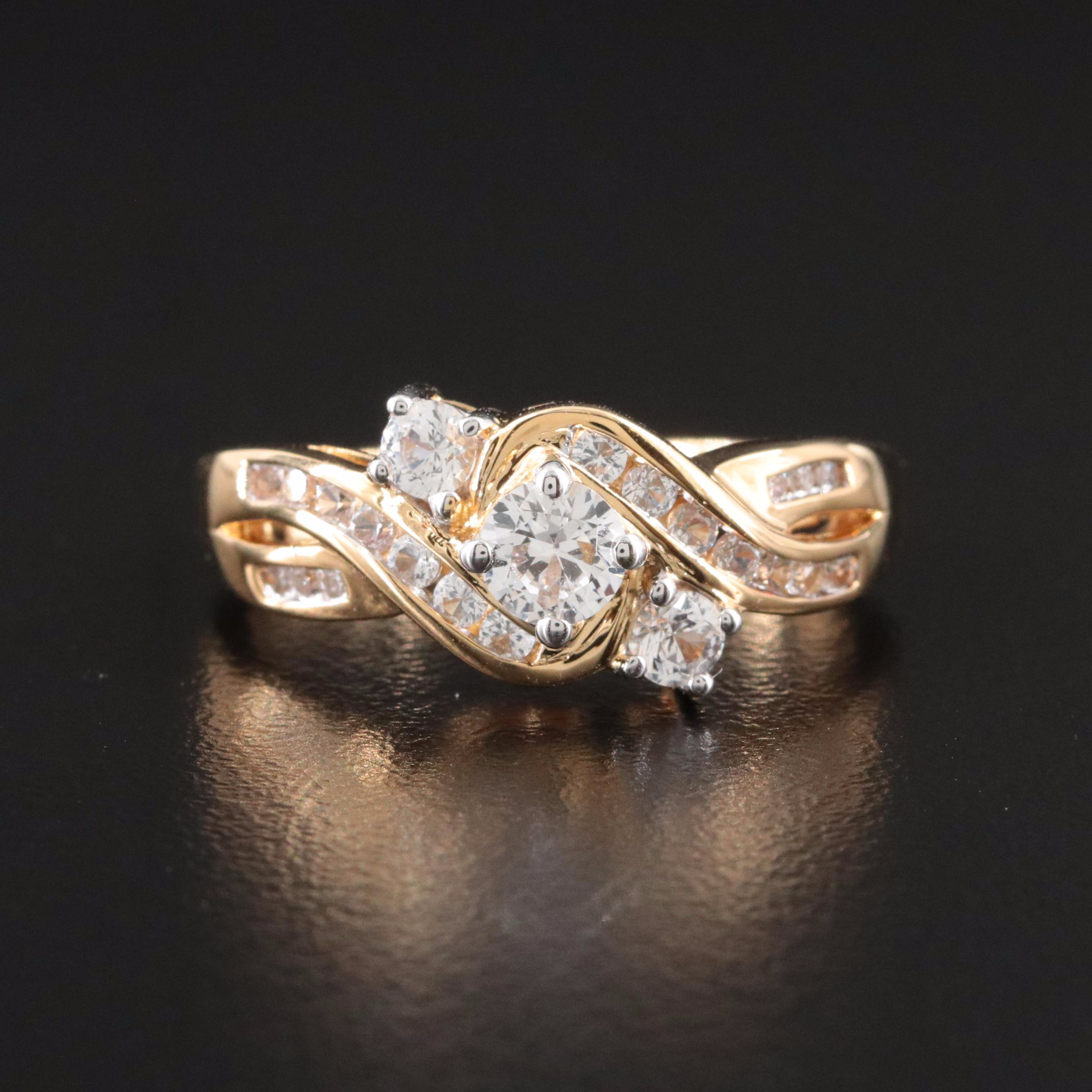 Sterling White Sapphire Ring