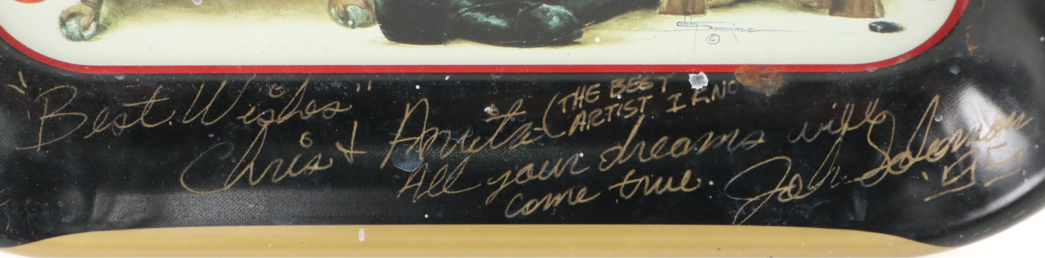 John Solomon Sandridge Signed Coca-Cola "Winning Smiles" Advertising Tray, 1994