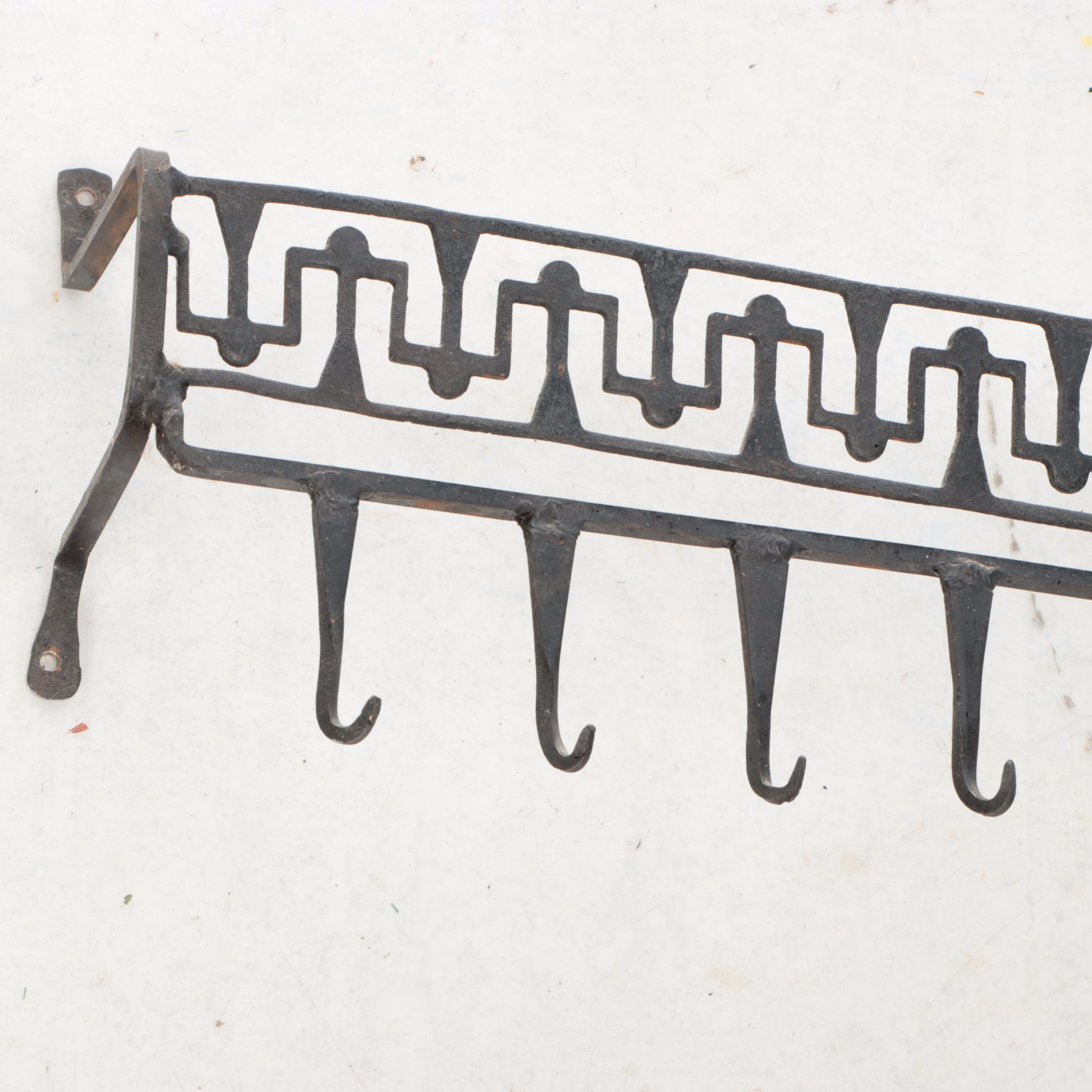 Hand-Forged Wrought Iron Pot Rack