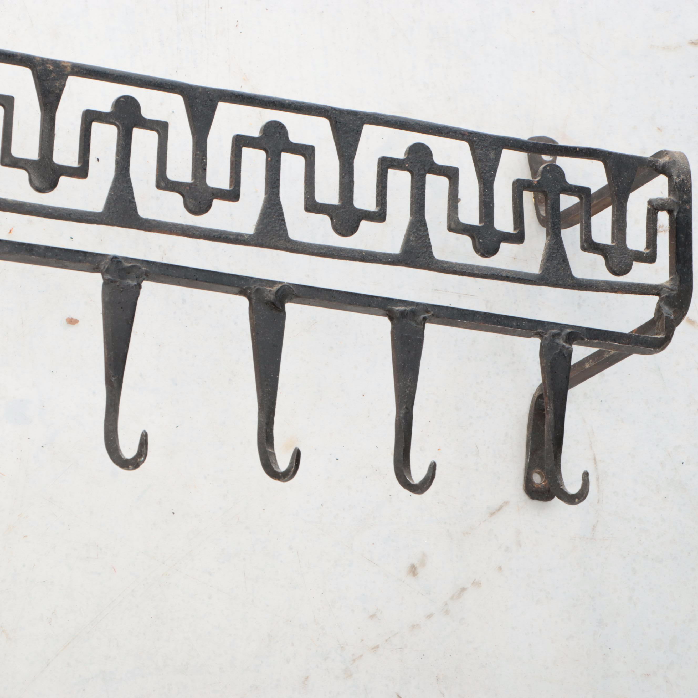 Hand-Forged Wrought Iron Pot Rack