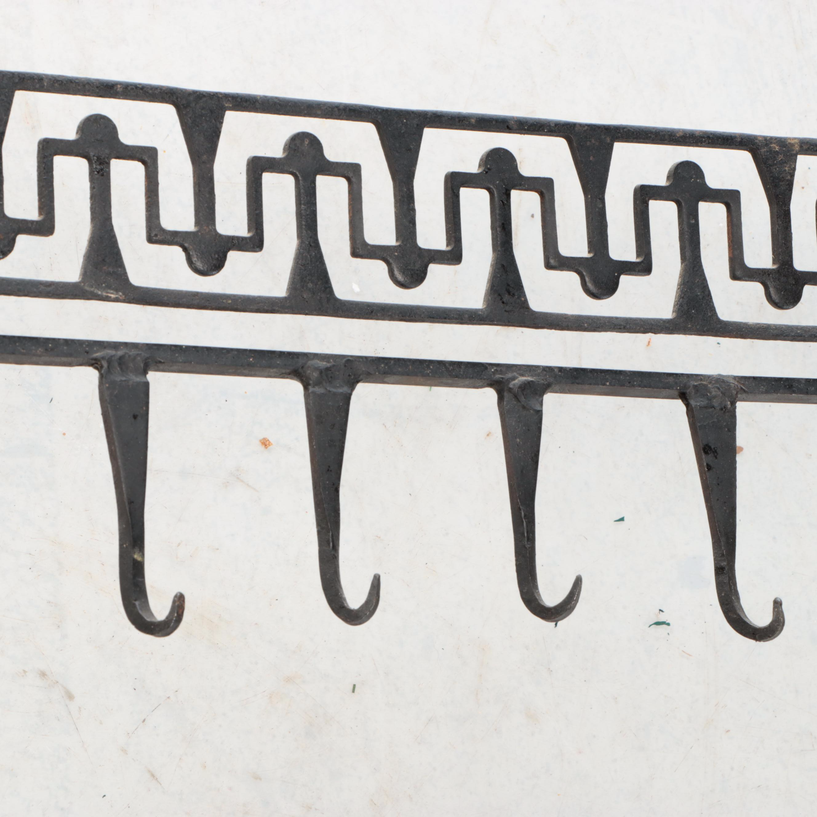 Hand-Forged Wrought Iron Pot Rack