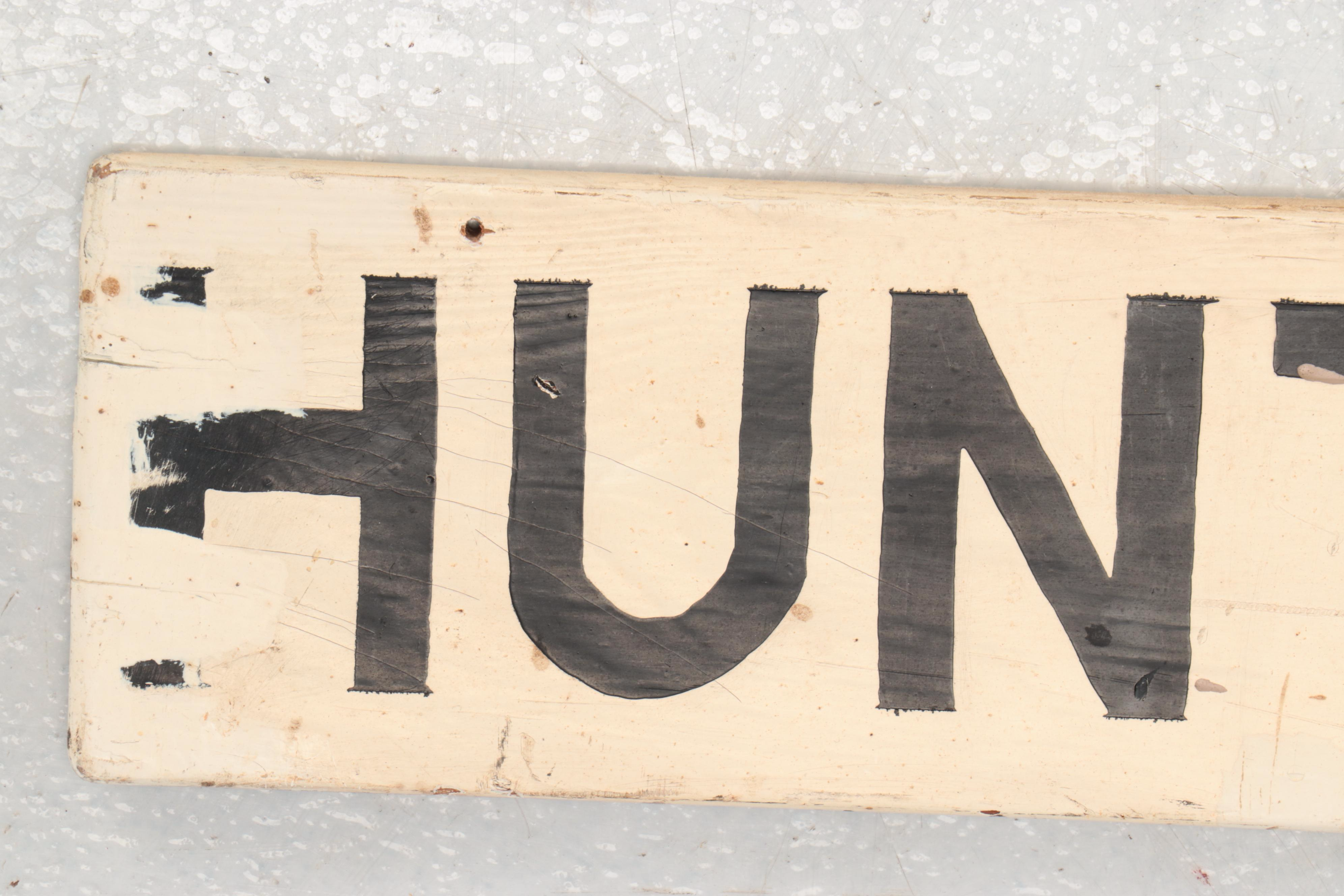 "Hunting and Fishing Licenses" Wooden Sign