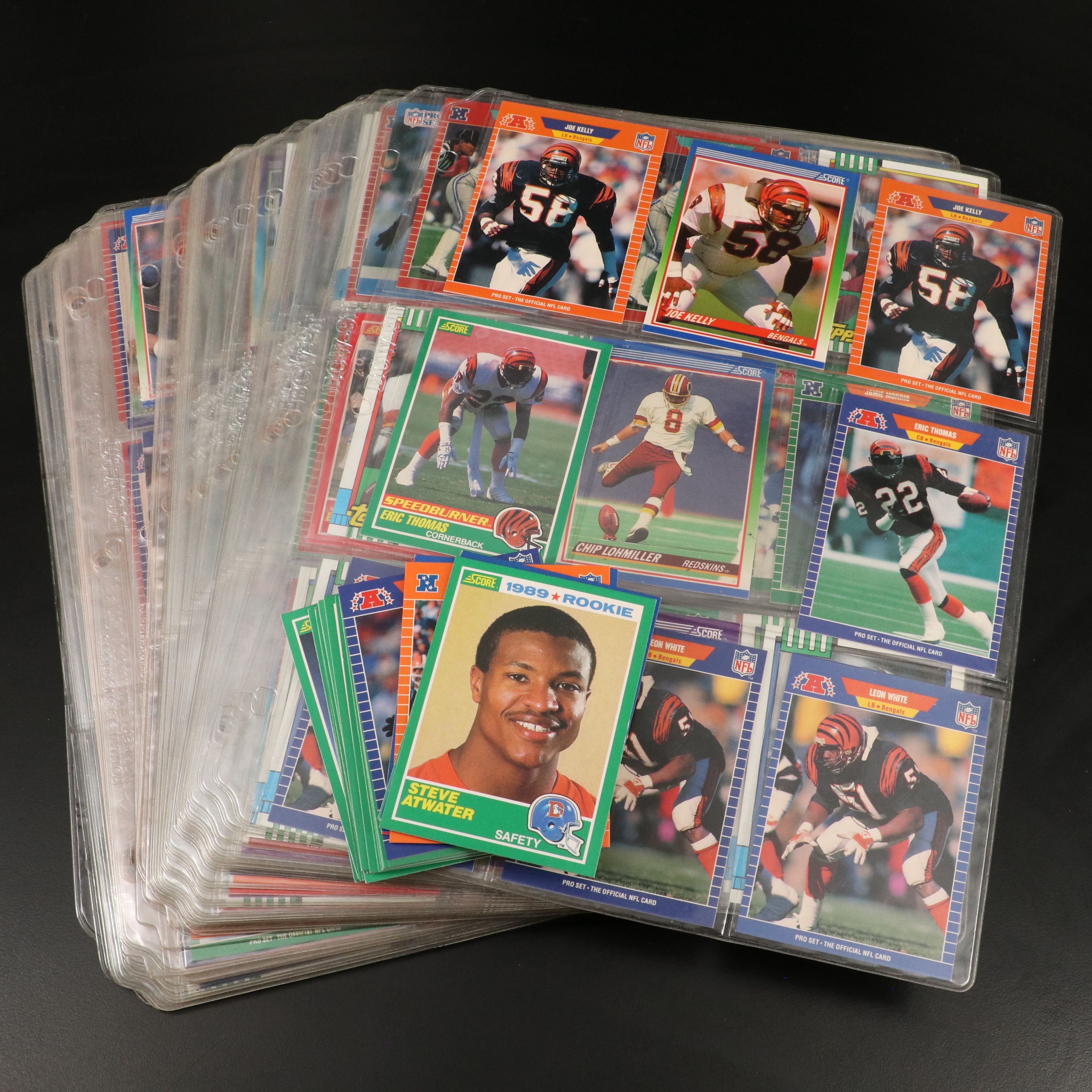 Pro Set with Other Football Cards Featuring Steve Atwater Rookie and More