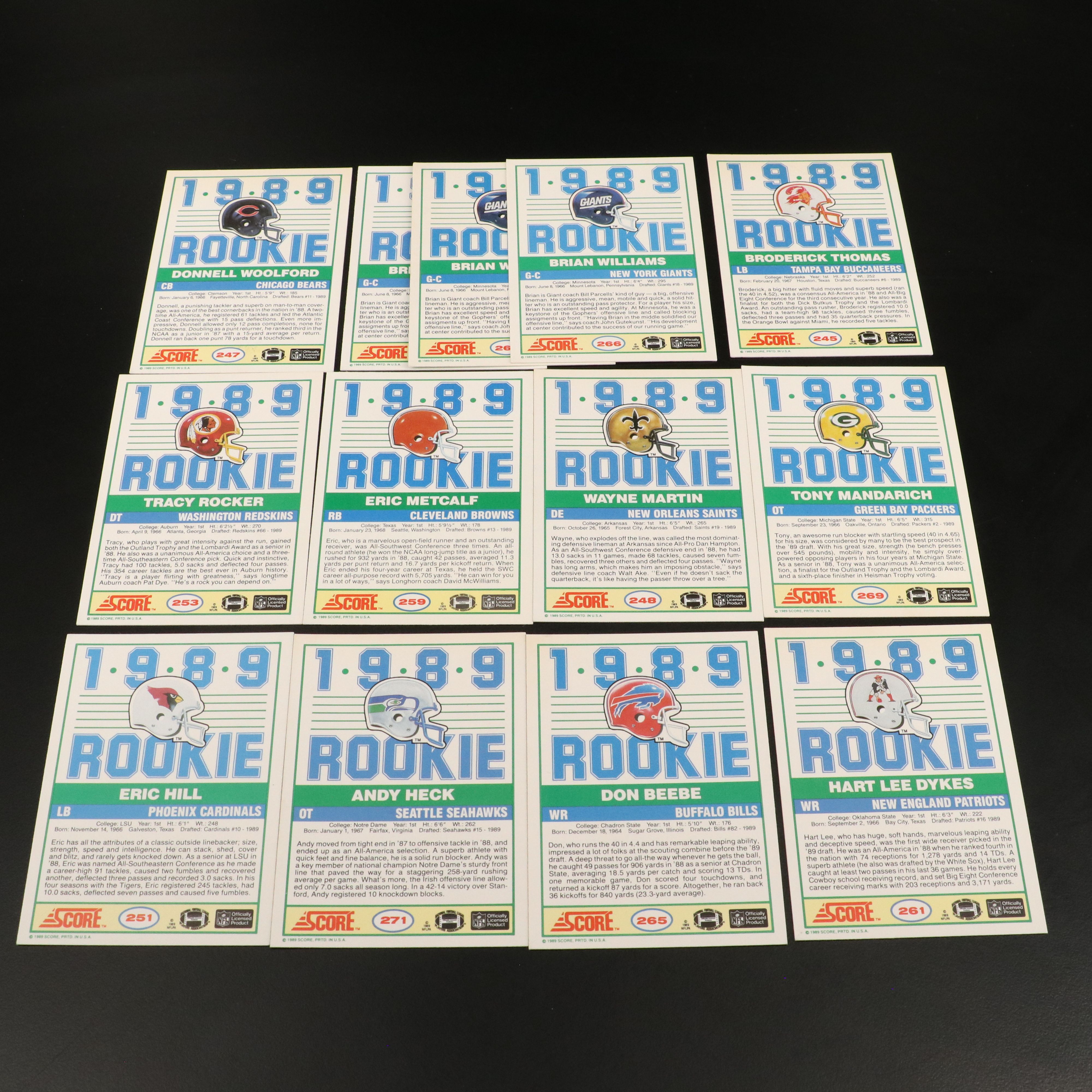 Pro Set with Other Football Cards Featuring Steve Atwater Rookie and More