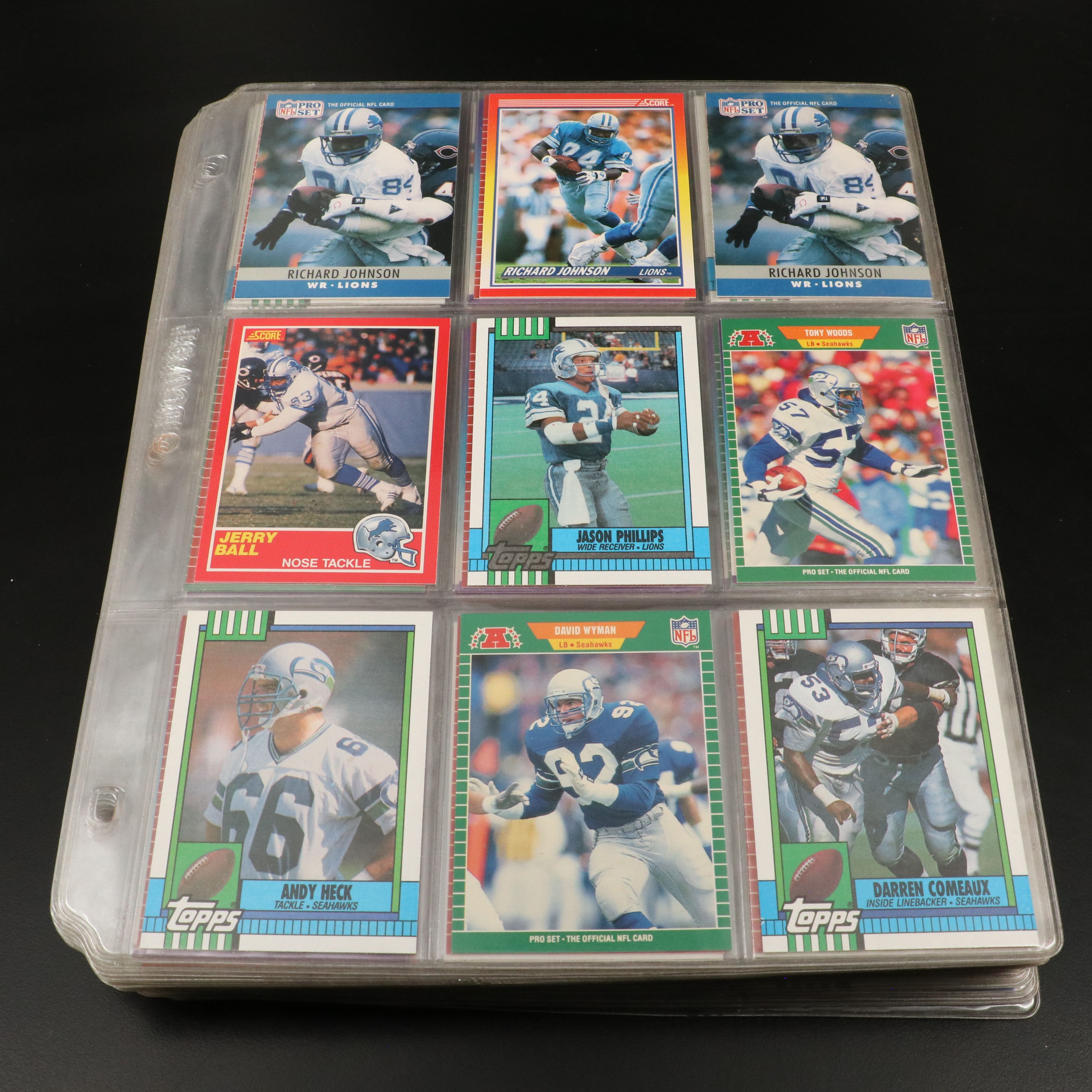 Pro Set with Other Football Cards Featuring Steve Atwater Rookie and More