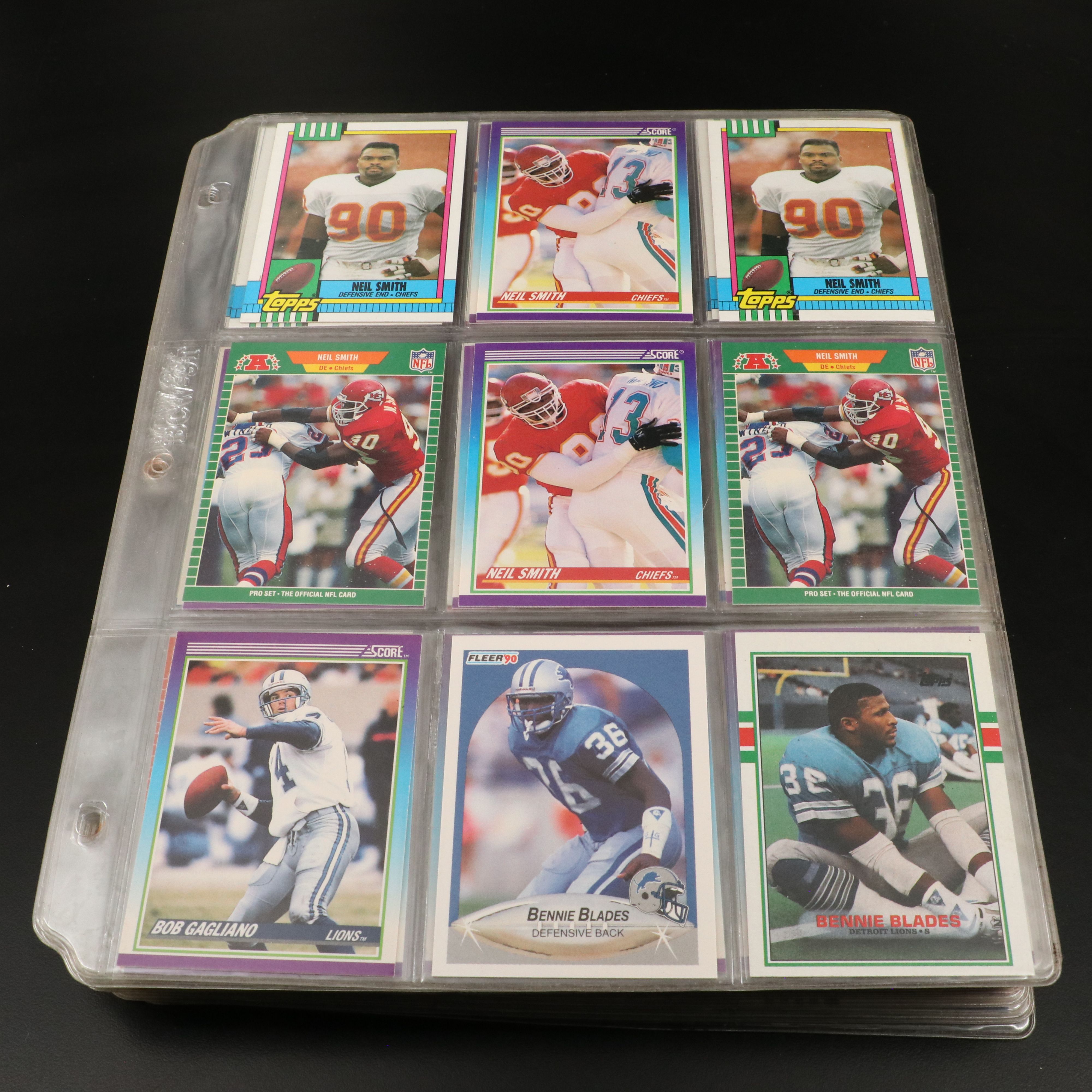 Pro Set with Other Football Cards Featuring Steve Atwater Rookie and More