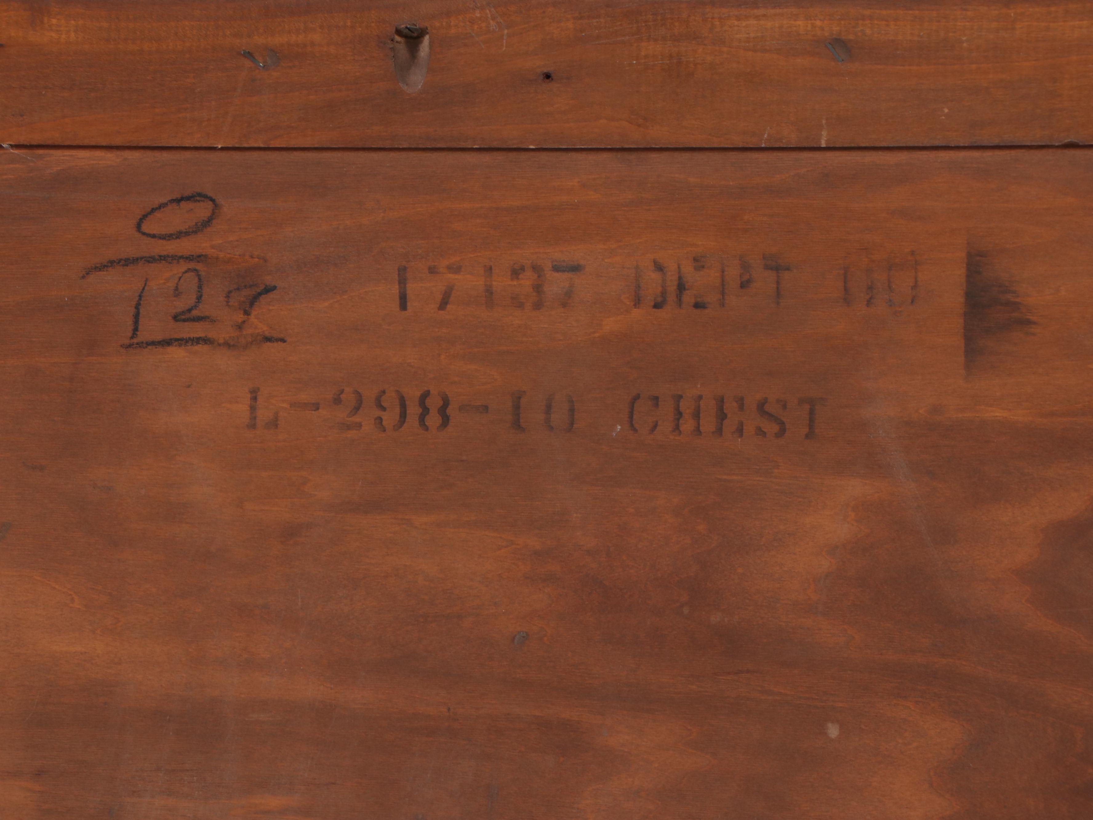 Art Deco Style Burl Wood Five-Drawer Chest, Early to Mid-20th Century