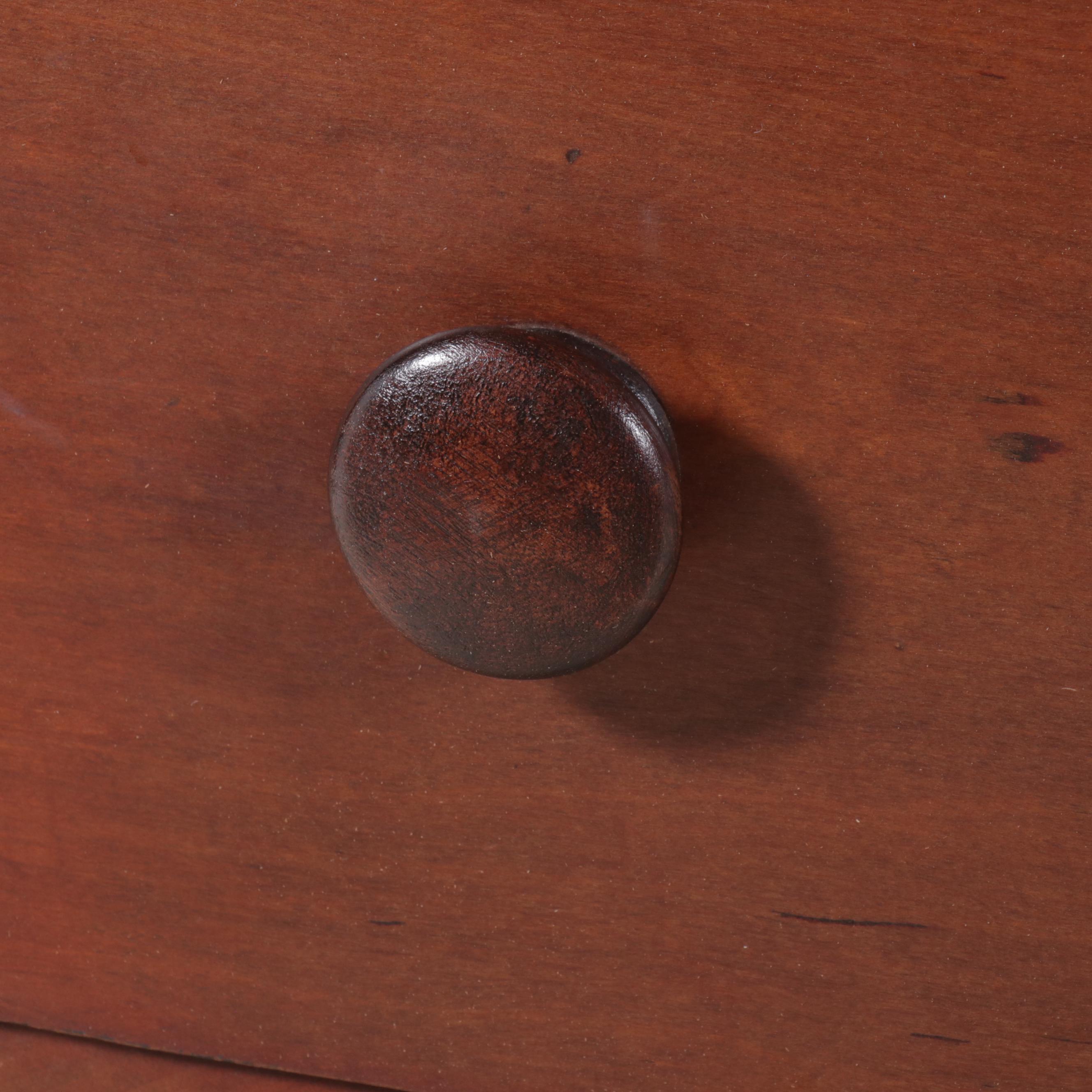 American Empire Cherry Four-Drawer Chest, 19th Century