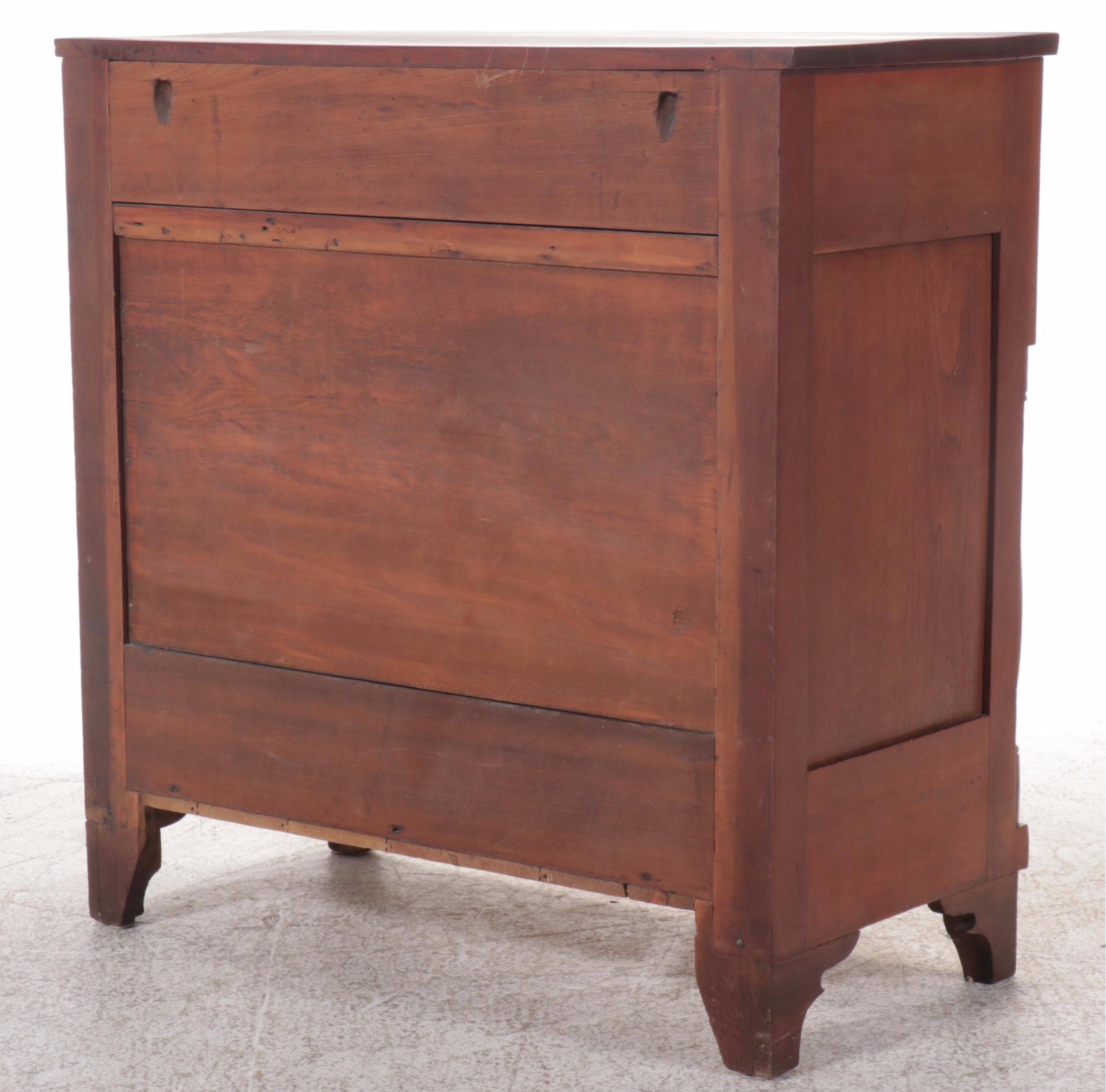 American Empire Cherry Four-Drawer Chest, 19th Century