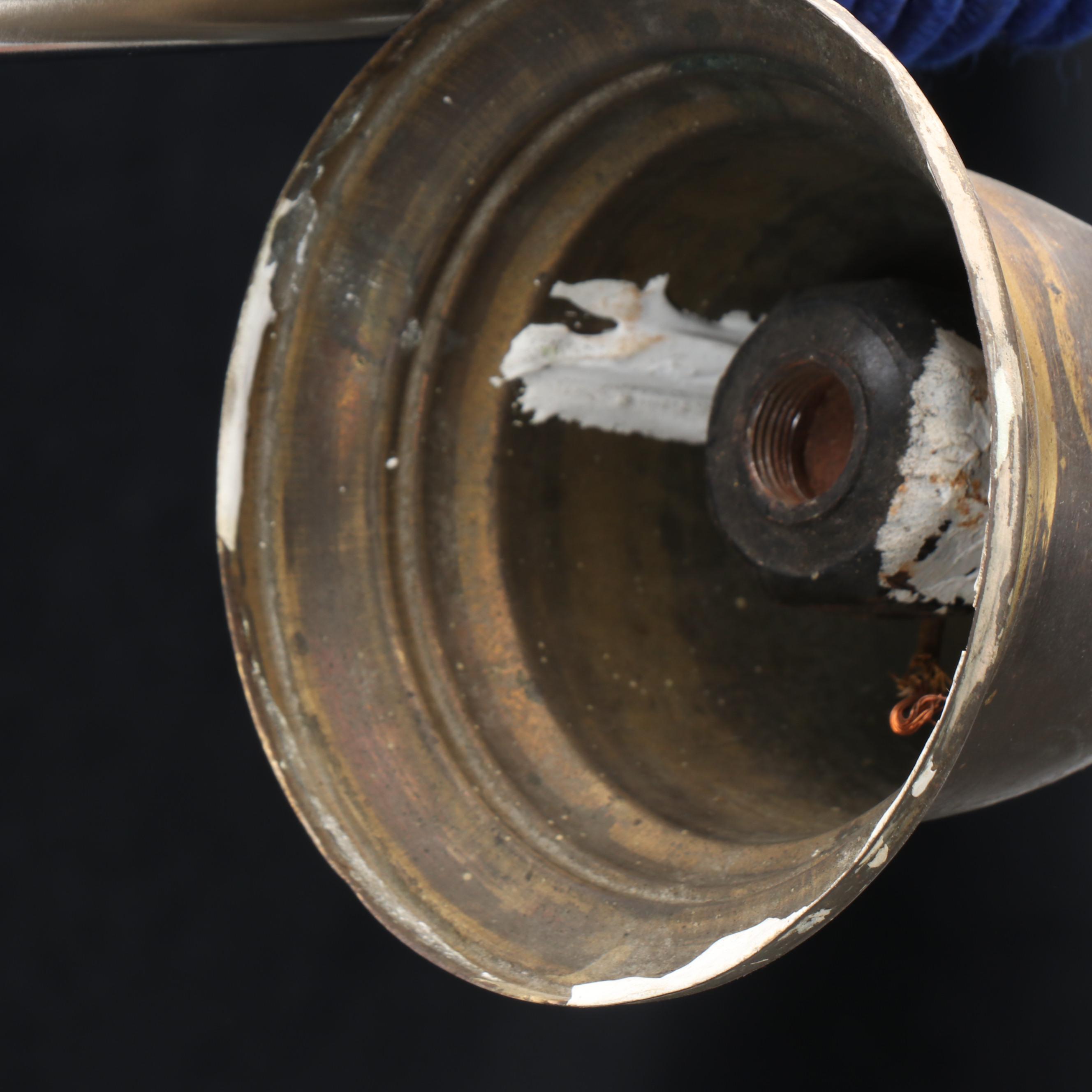 Victorian Hall Pendant Light Font with Frame, and Milk Glass Pendant Shade