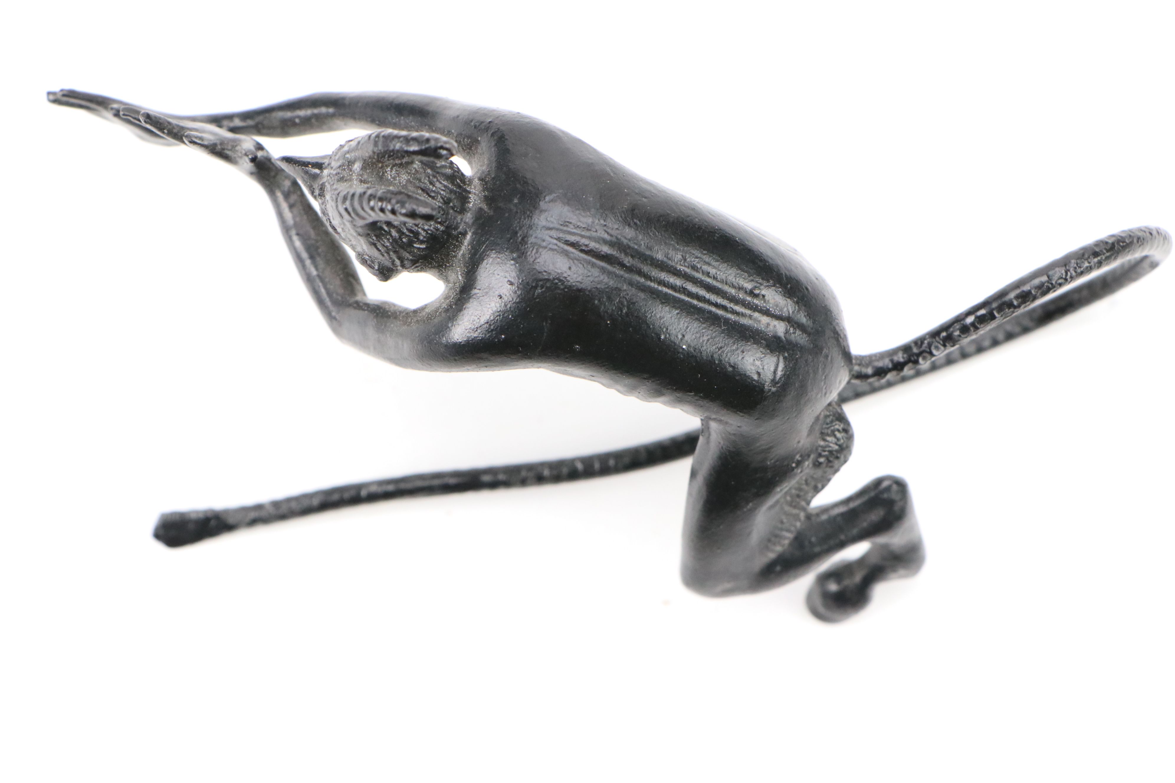 Russian Art Deco Style Cast Iron Mocking Chyort Devil Figurine, 20th Century