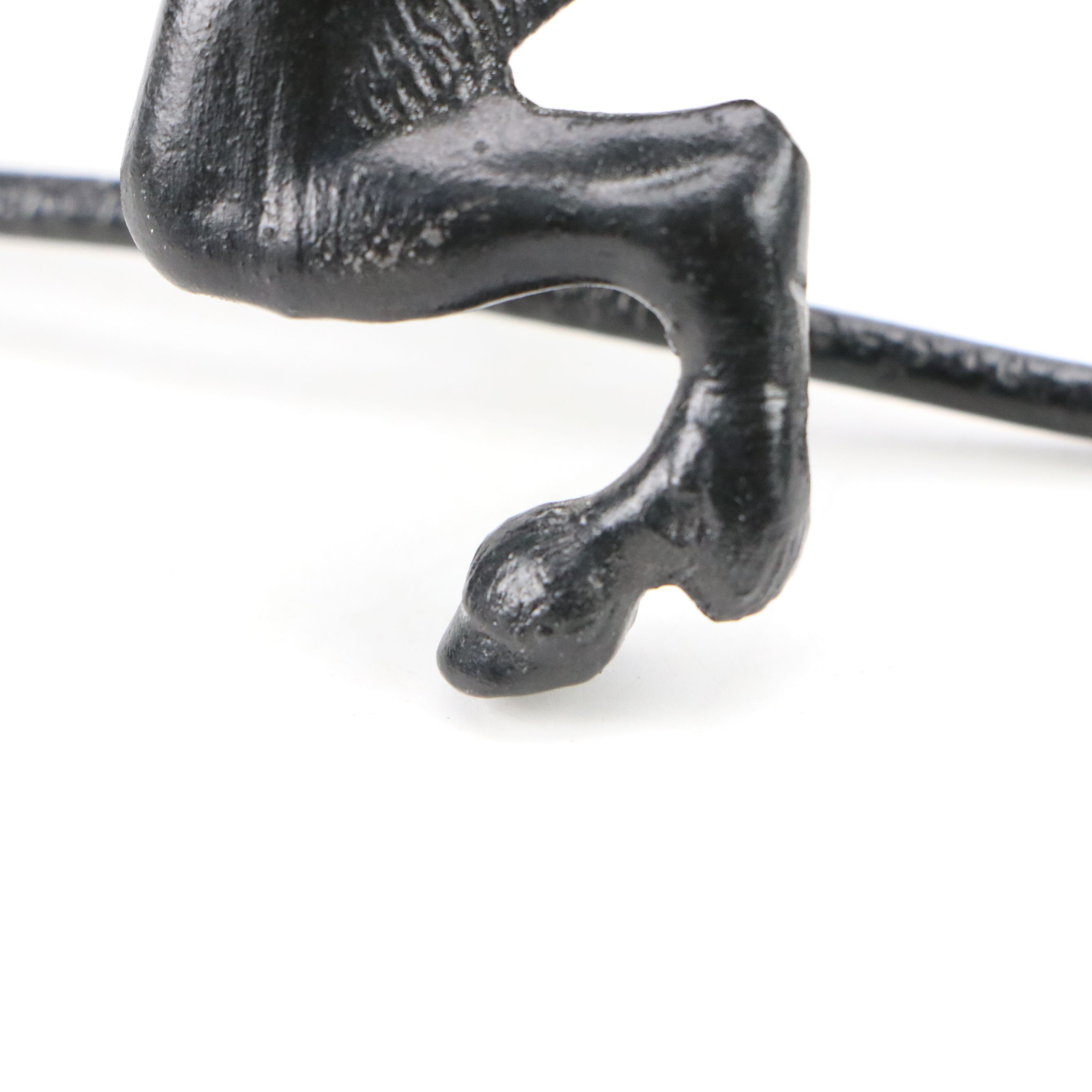 Russian Art Deco Style Cast Iron Mocking Chyort Devil Figurine, 20th Century