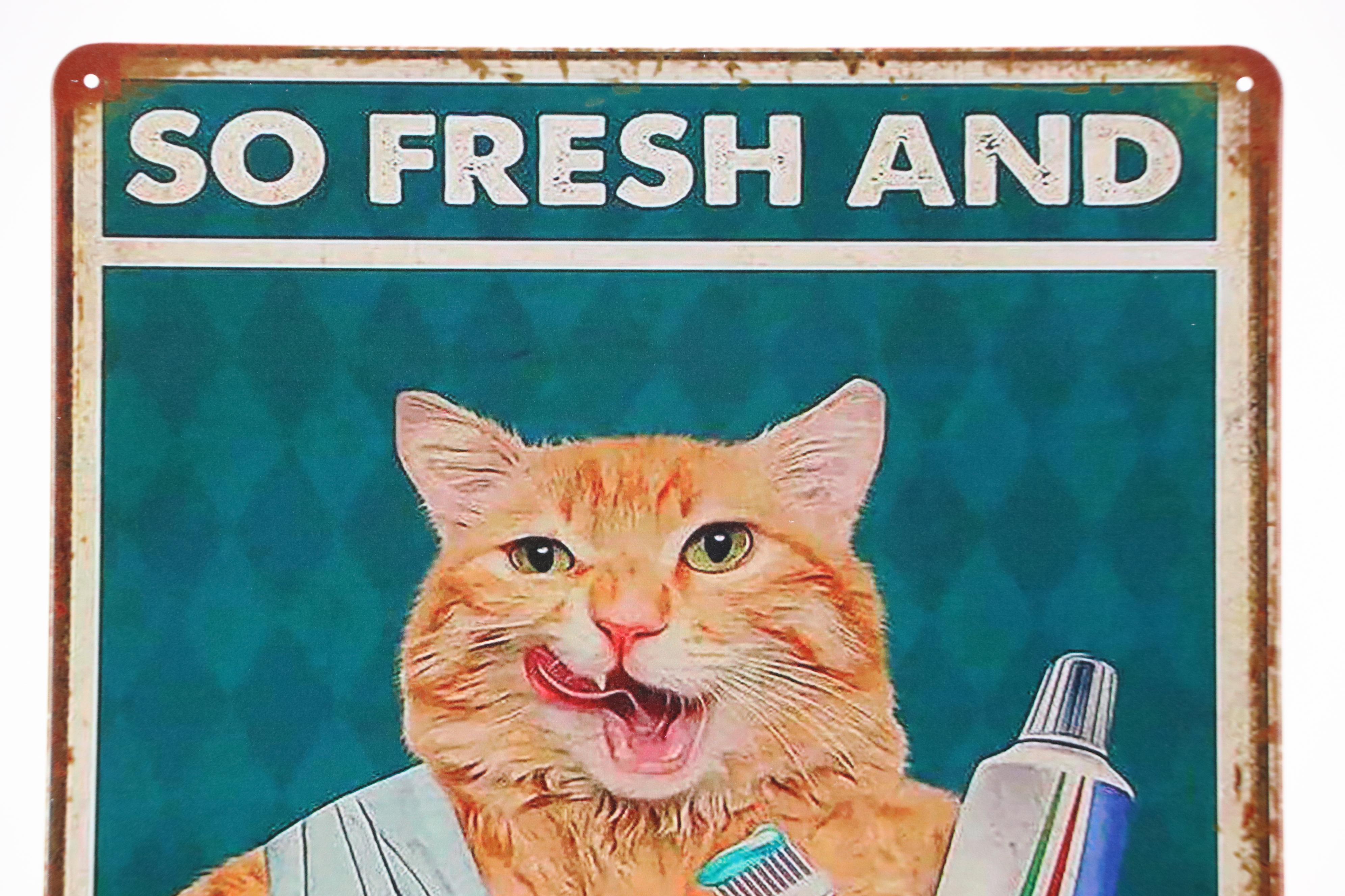 Novelty Cat Giclée "So Fresh and So Clean Clean"