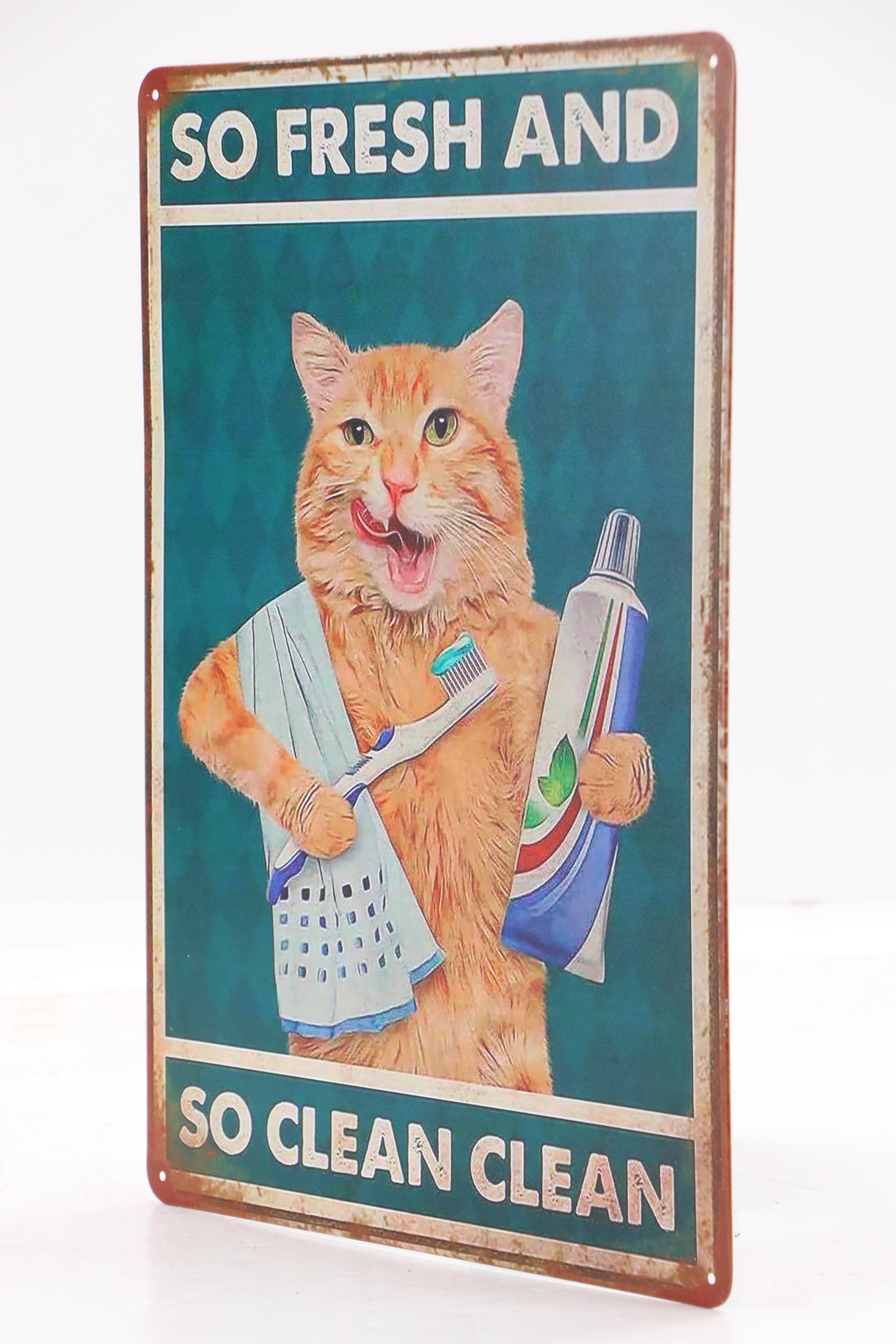 Novelty Cat Giclée "So Fresh and So Clean Clean"