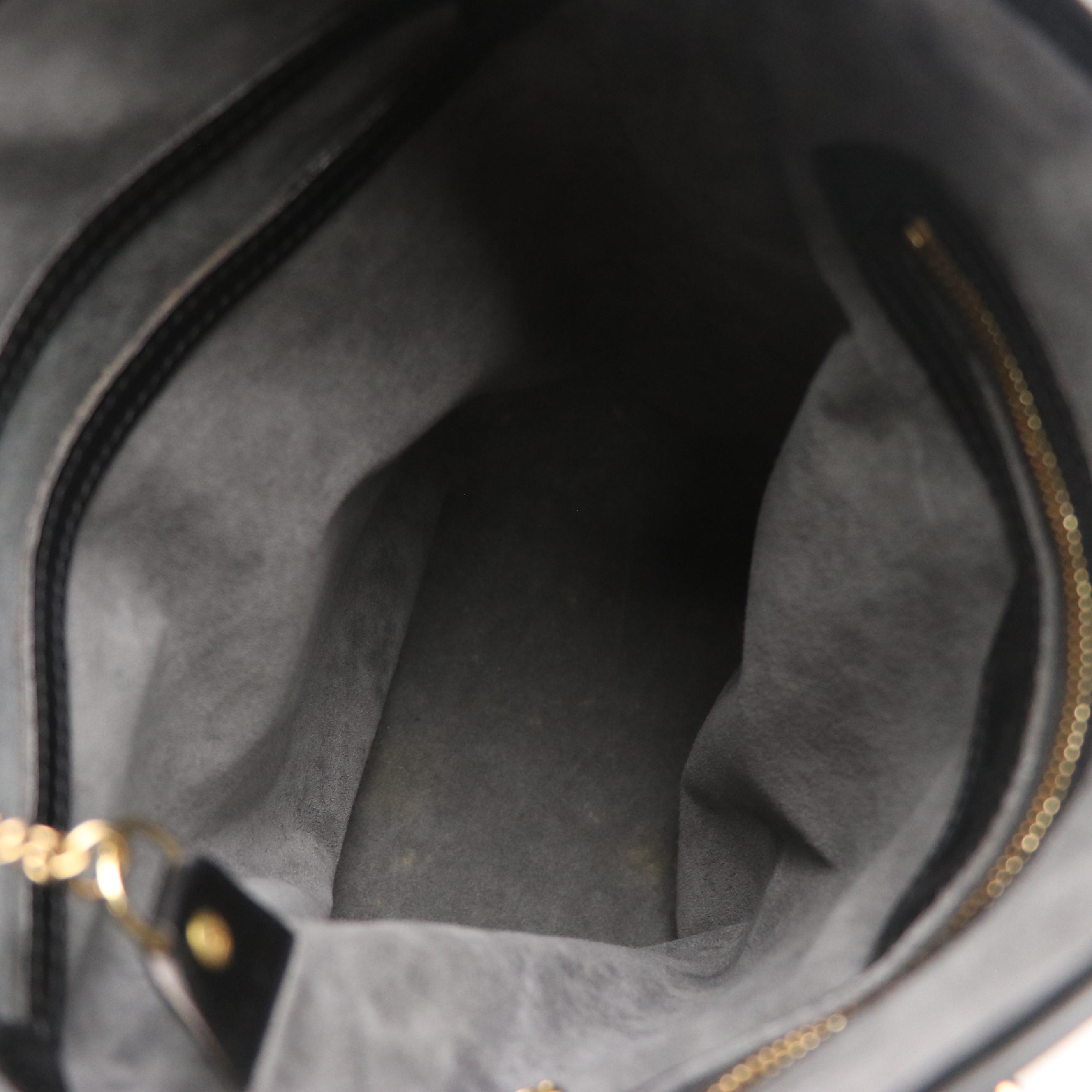 Louis Vuitton Petit Bucket Bag and Zip Pouch in Black Epi Leather