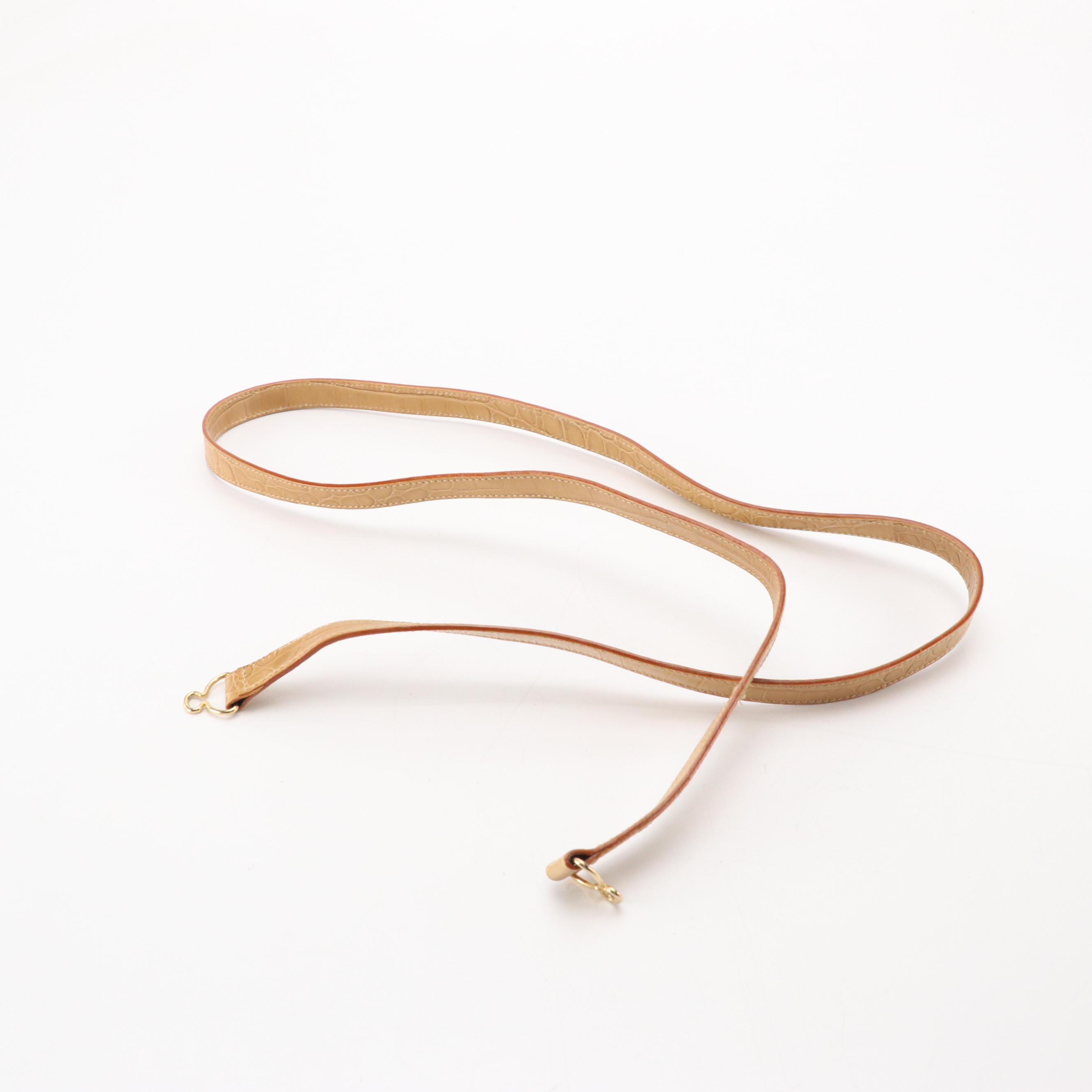 Salvatore Ferragamo Gancini Flap Two-Way Tote in Beige Croc Embossed Leather