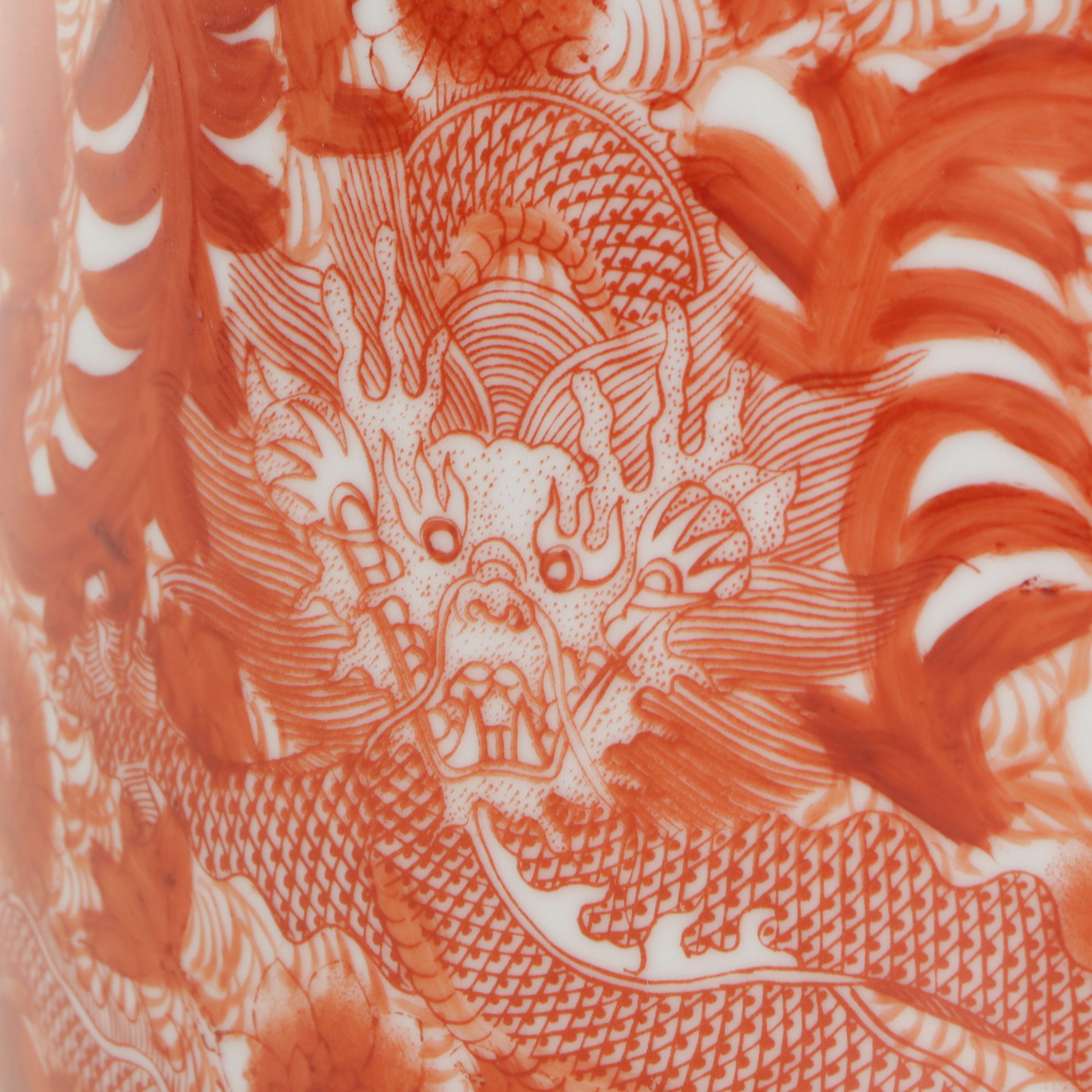 Chinese Glazed Ceramic Garden Seats with Dragons, Pair, 21st Century