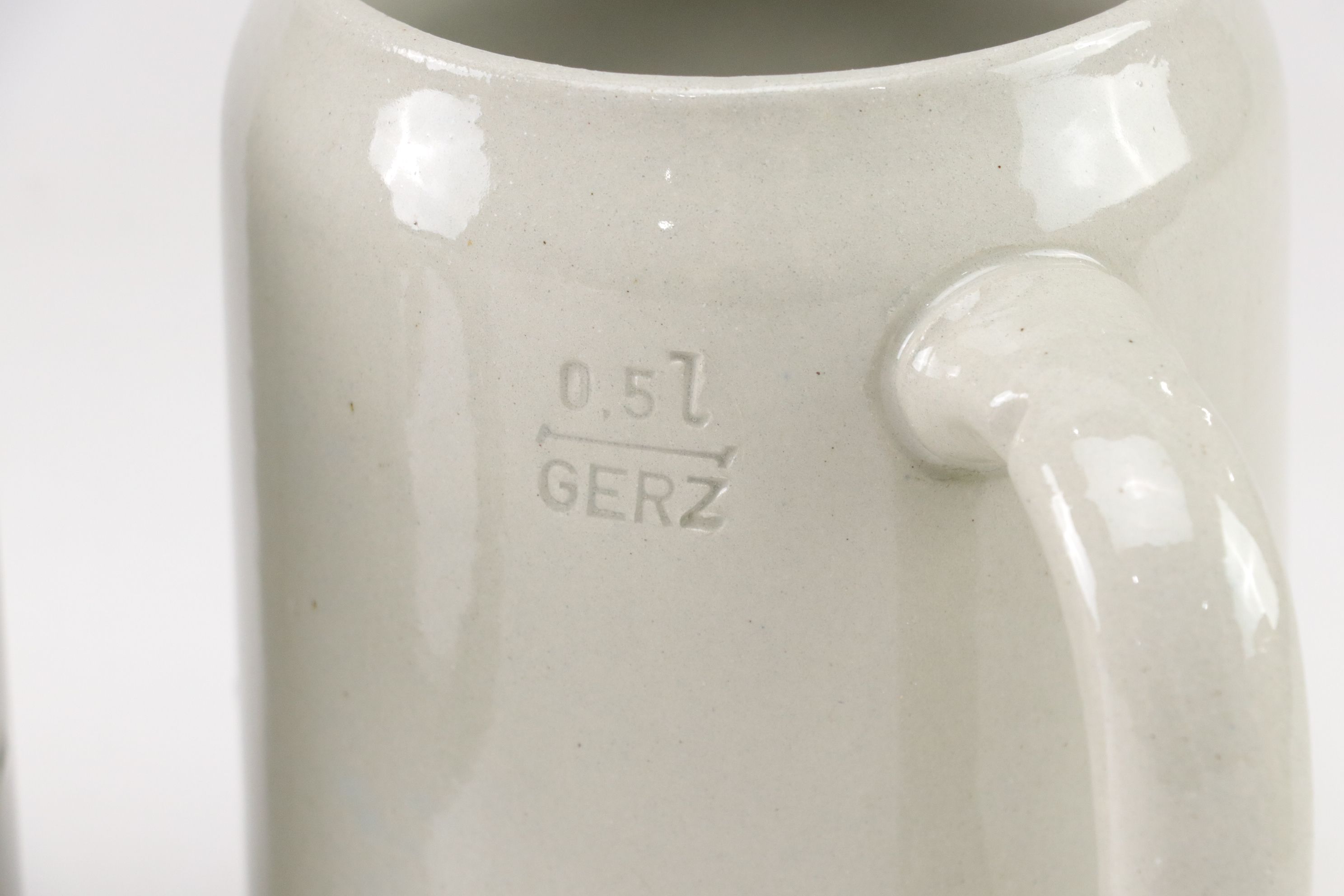 German Stoneware Beer Mugs & Ashtray