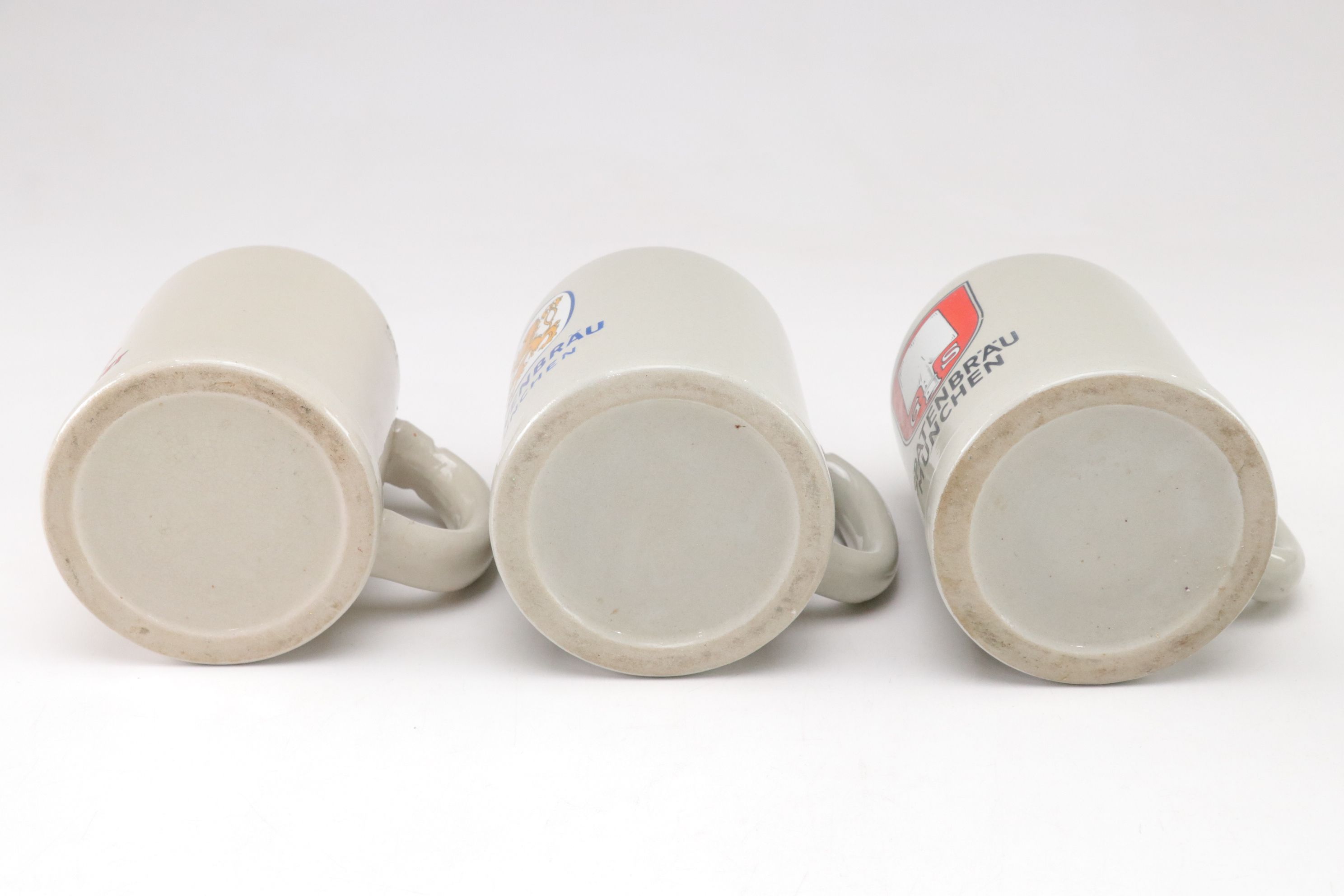 German Stoneware Beer Mugs & Ashtray