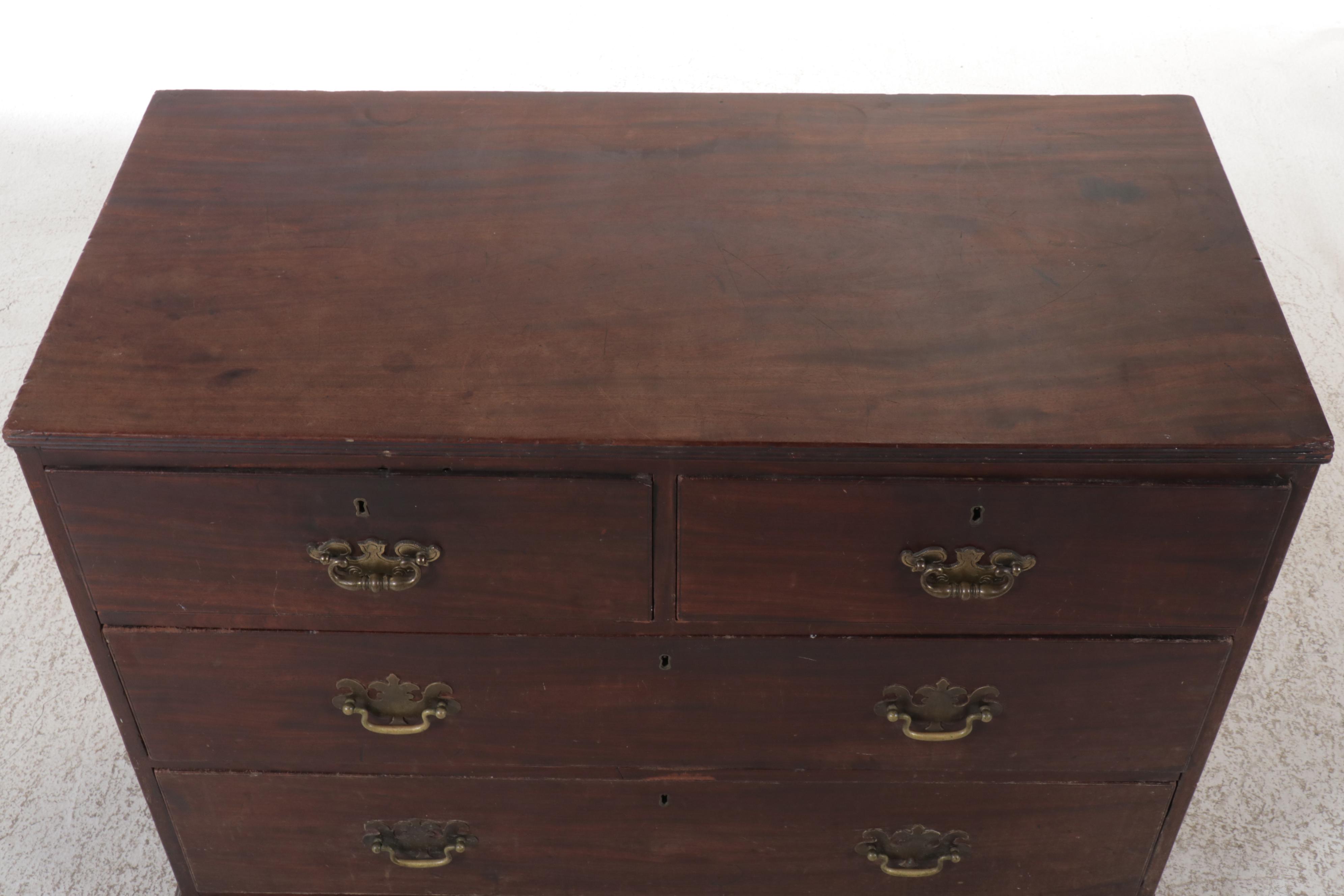 Antique English Georgian Mahogany Chest of Drawers