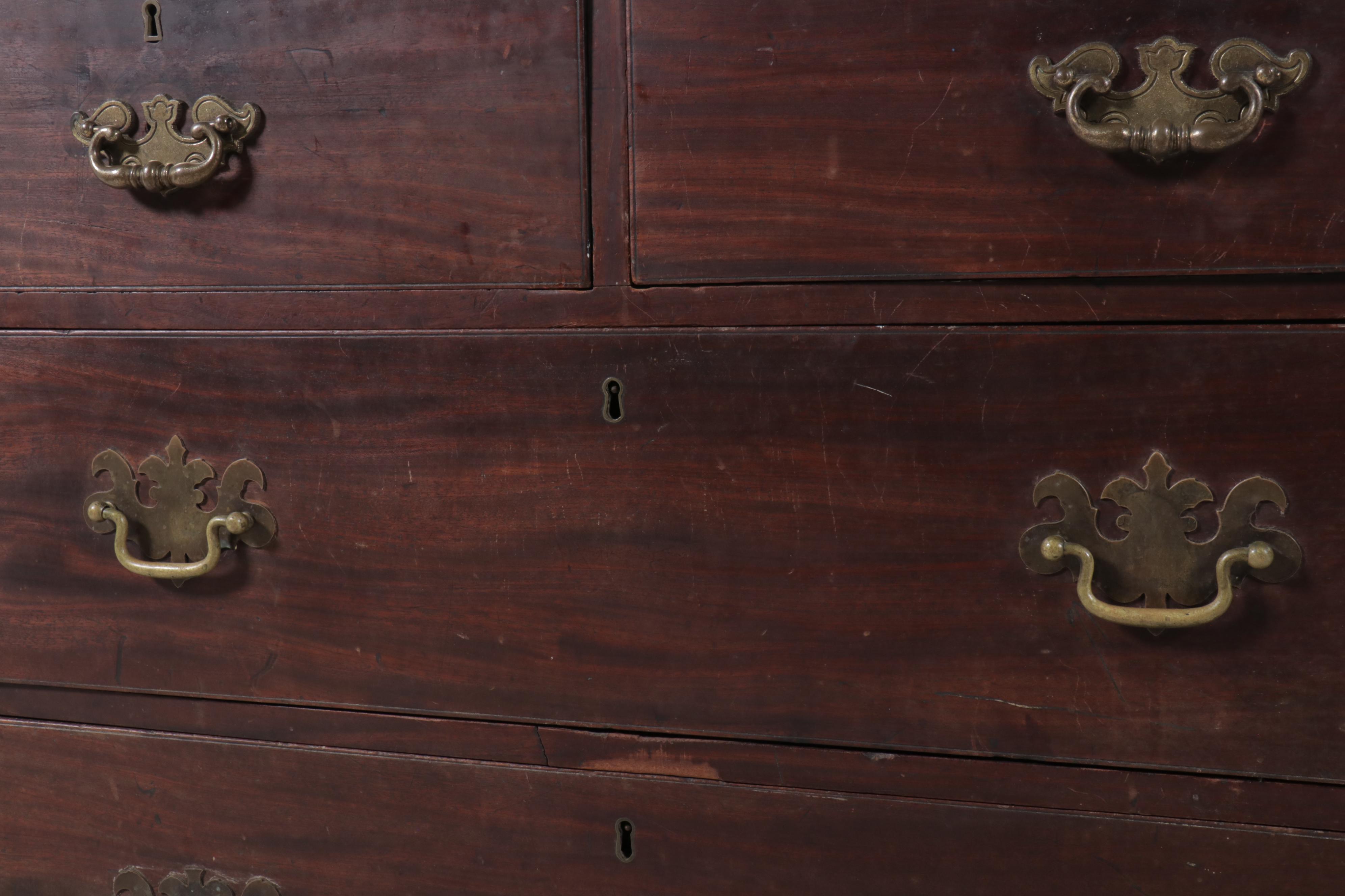 Antique English Georgian Mahogany Chest of Drawers