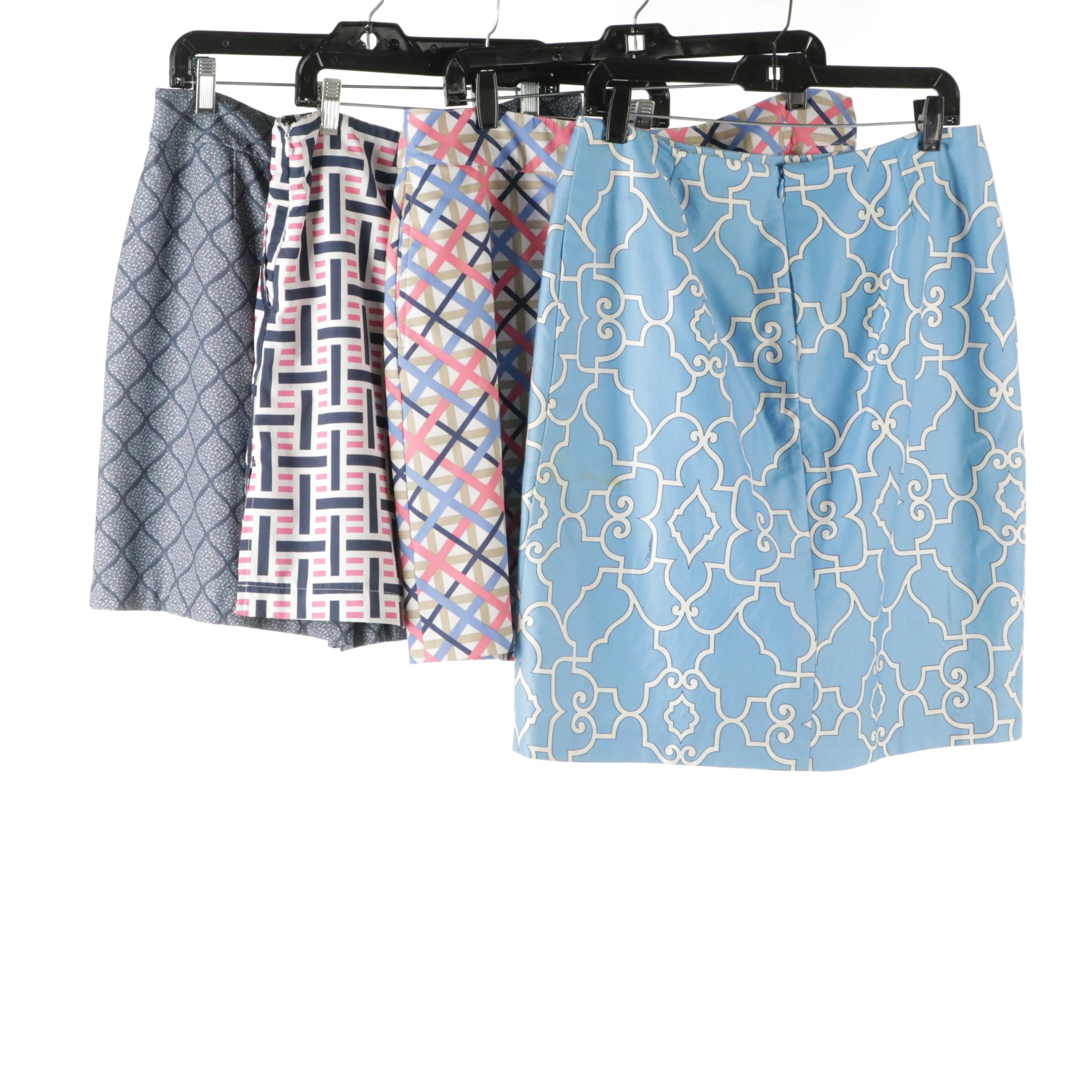 Golftini, Peter Millar, and EP New York Golf Skirts, Melly M Blue Cotton Skirt