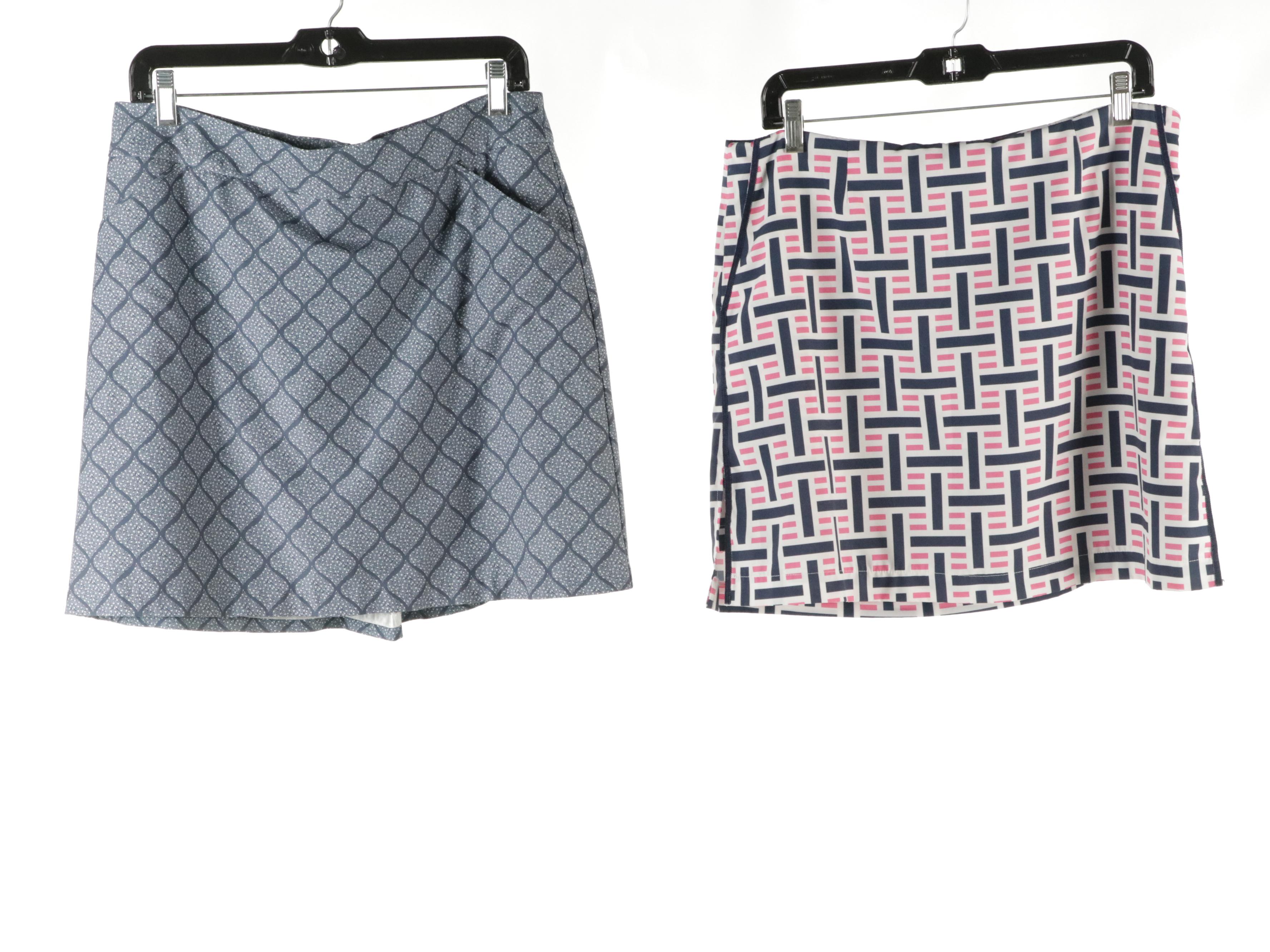 Golftini, Peter Millar, and EP New York Golf Skirts, Melly M Blue Cotton Skirt