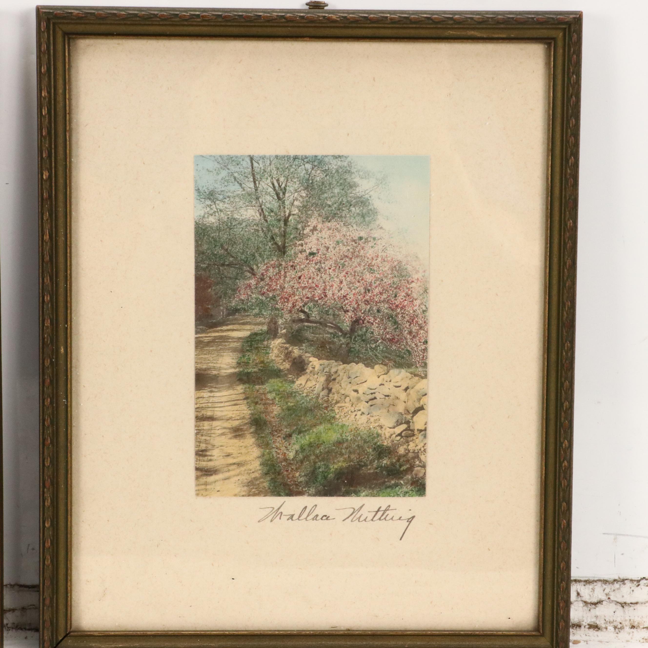 Wallace Nutting Hand-Colored Platinum Photographs "At The Well..." and More