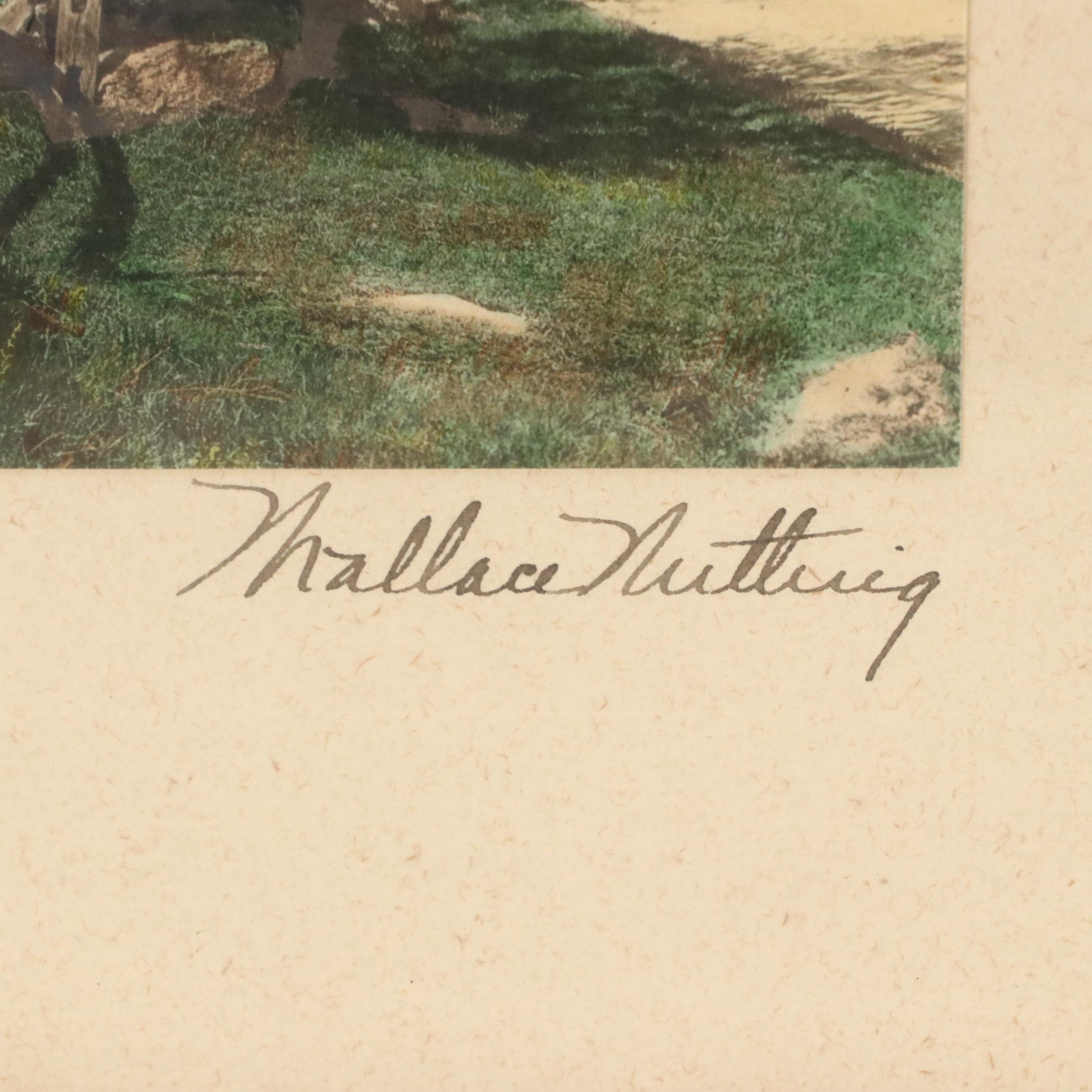 Wallace Nutting Hand-Colored Platinum Photographs "At The Well..." and More
