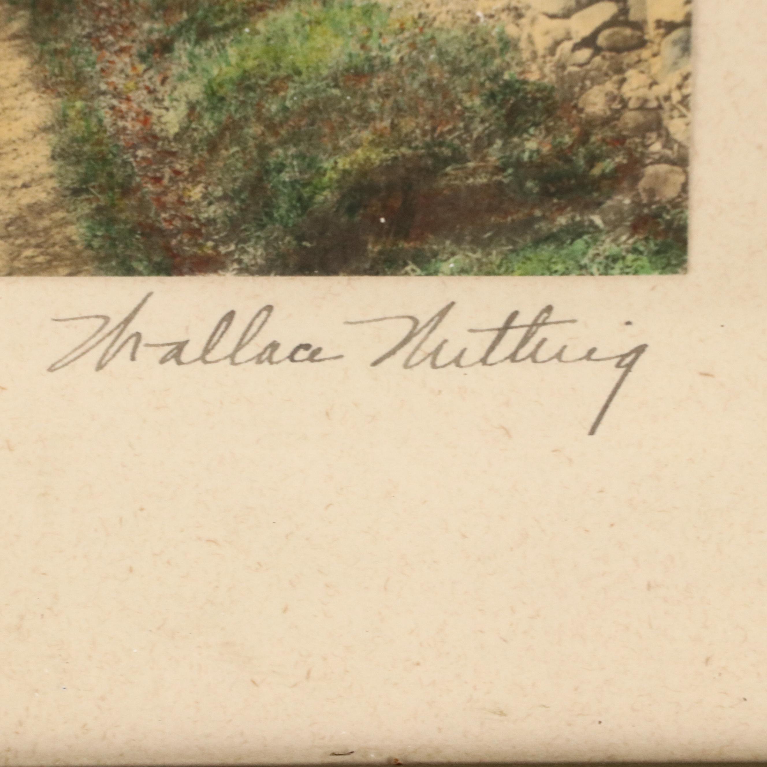 Wallace Nutting Hand-Colored Platinum Photographs "At The Well..." and More