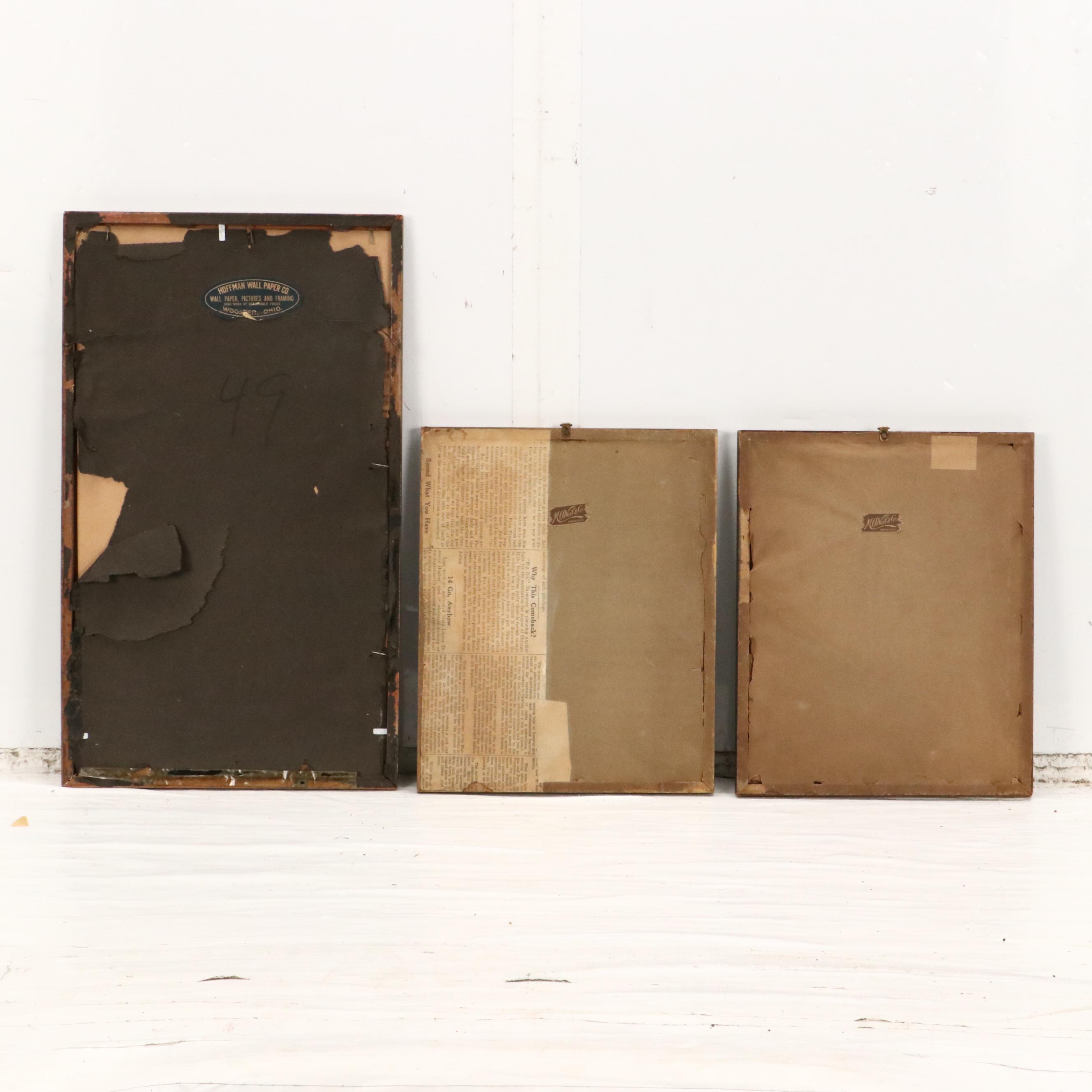 Wallace Nutting Hand-Colored Platinum Photographs "At The Well..." and More