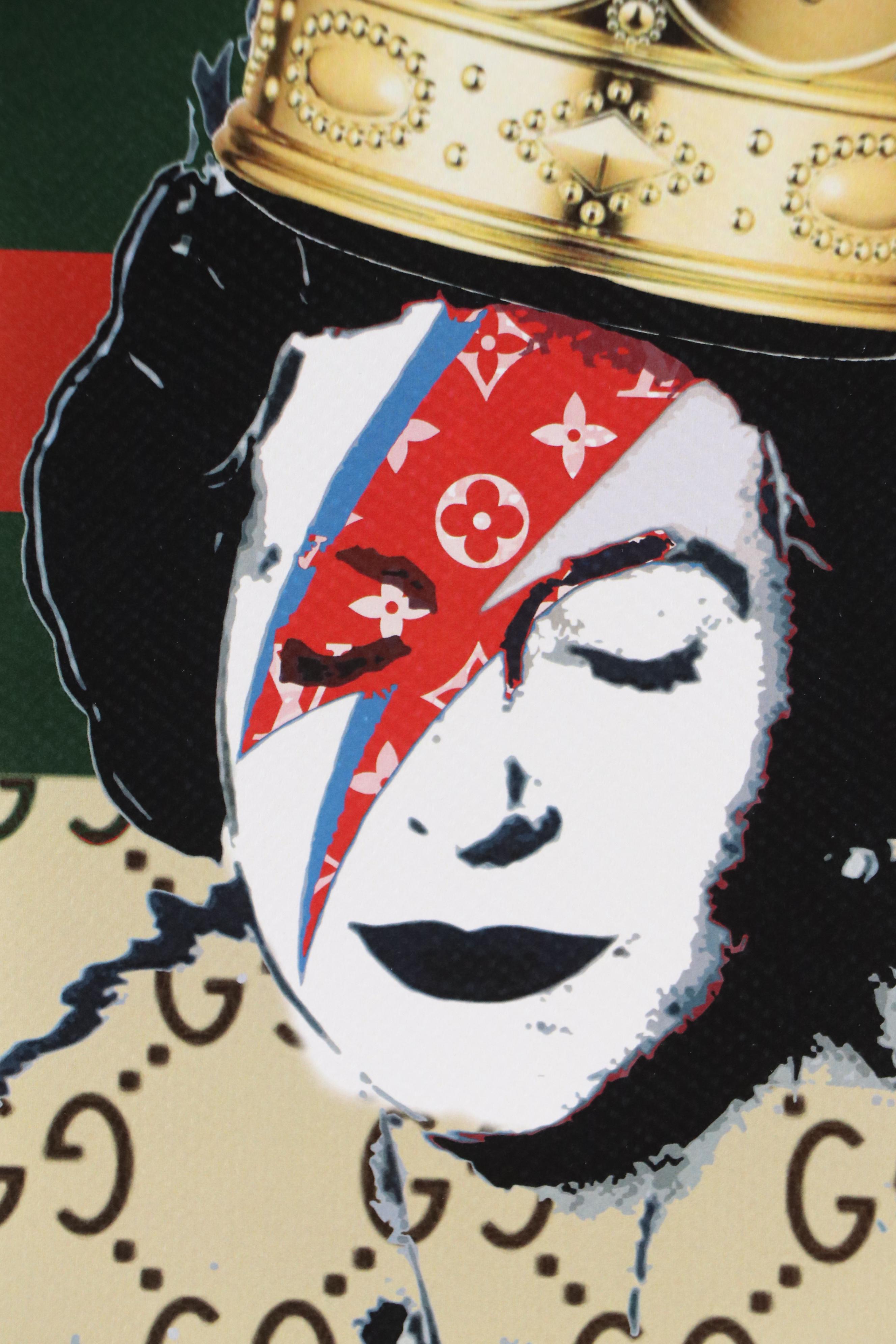 Death NYC Graphic Digital Print Featuring Gucci and Queen Elizabeth