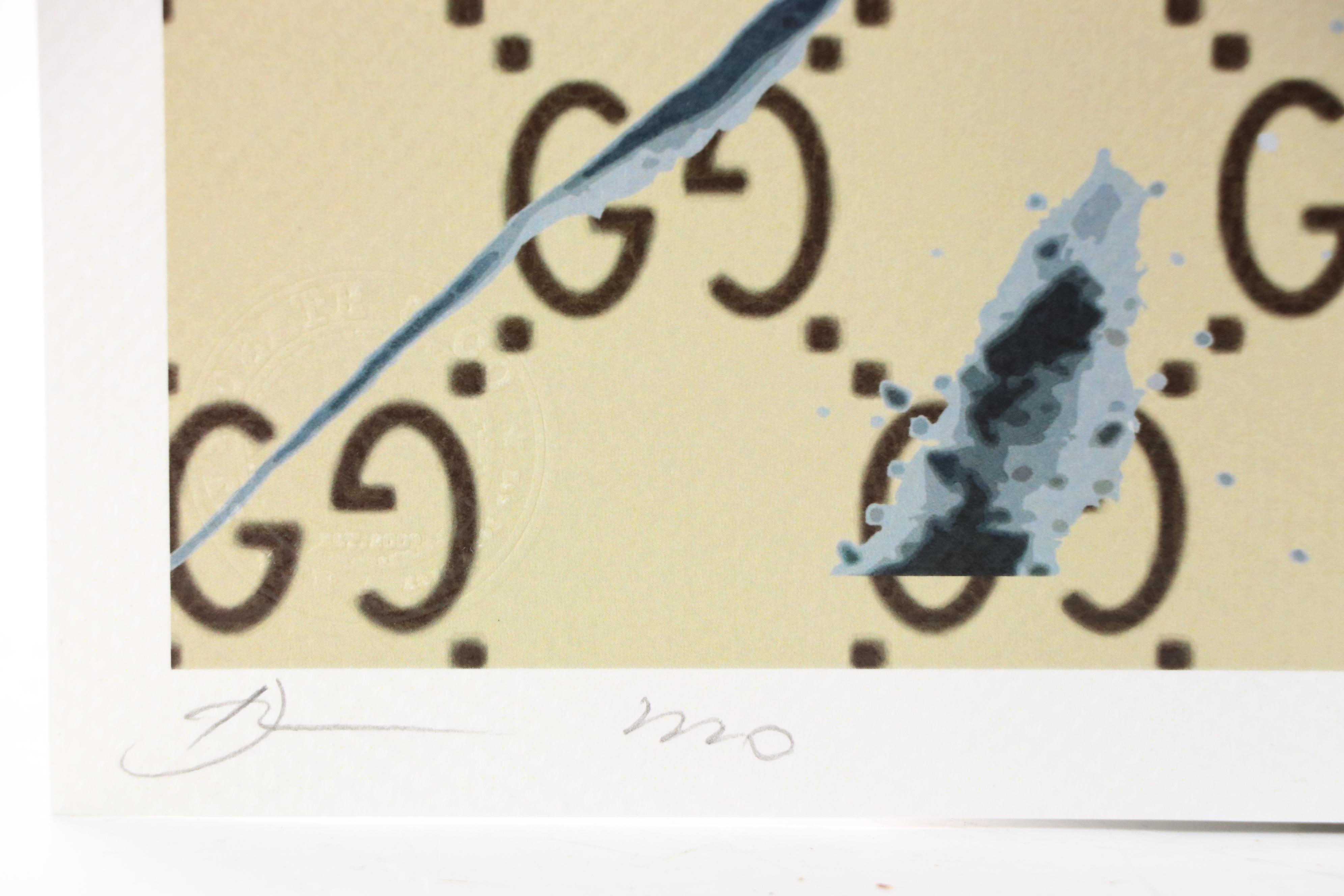 Death NYC Graphic Digital Print Featuring Gucci and Queen Elizabeth