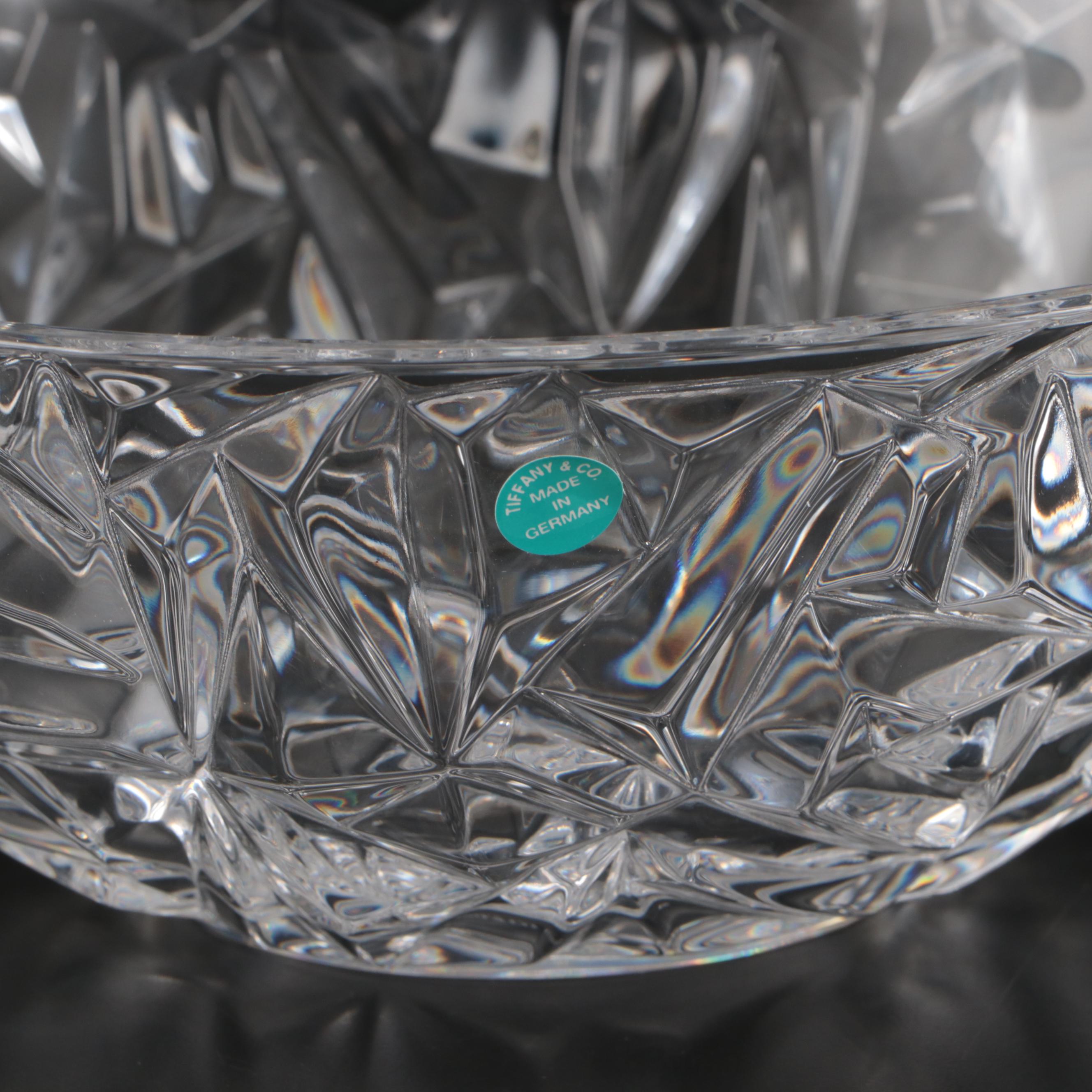 Tiffany & Co. "Rock Cut" Crystal Bowls