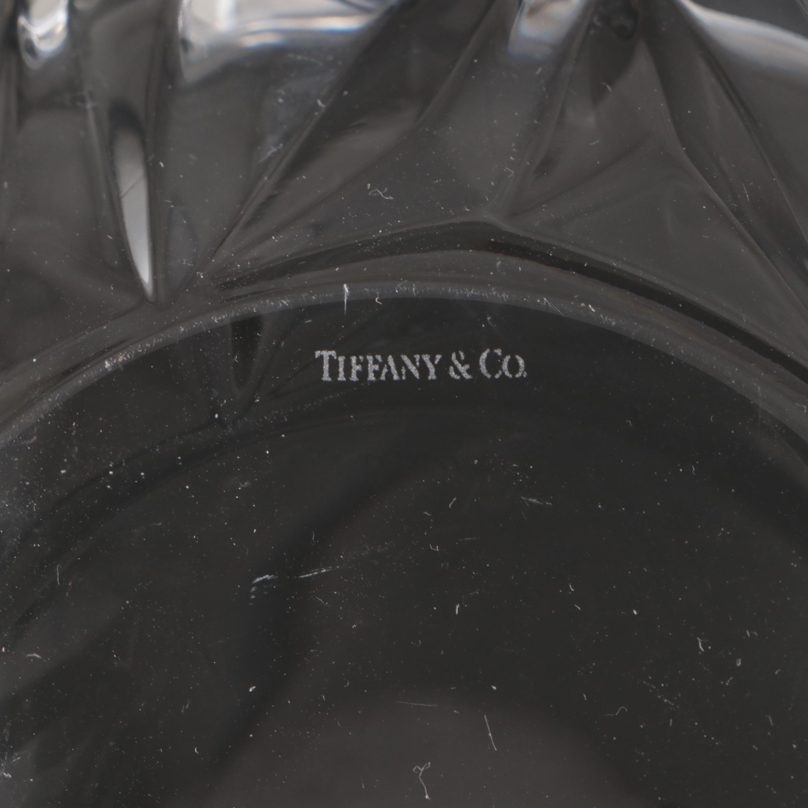 Tiffany & Co. "Rock Cut" Crystal Bowls