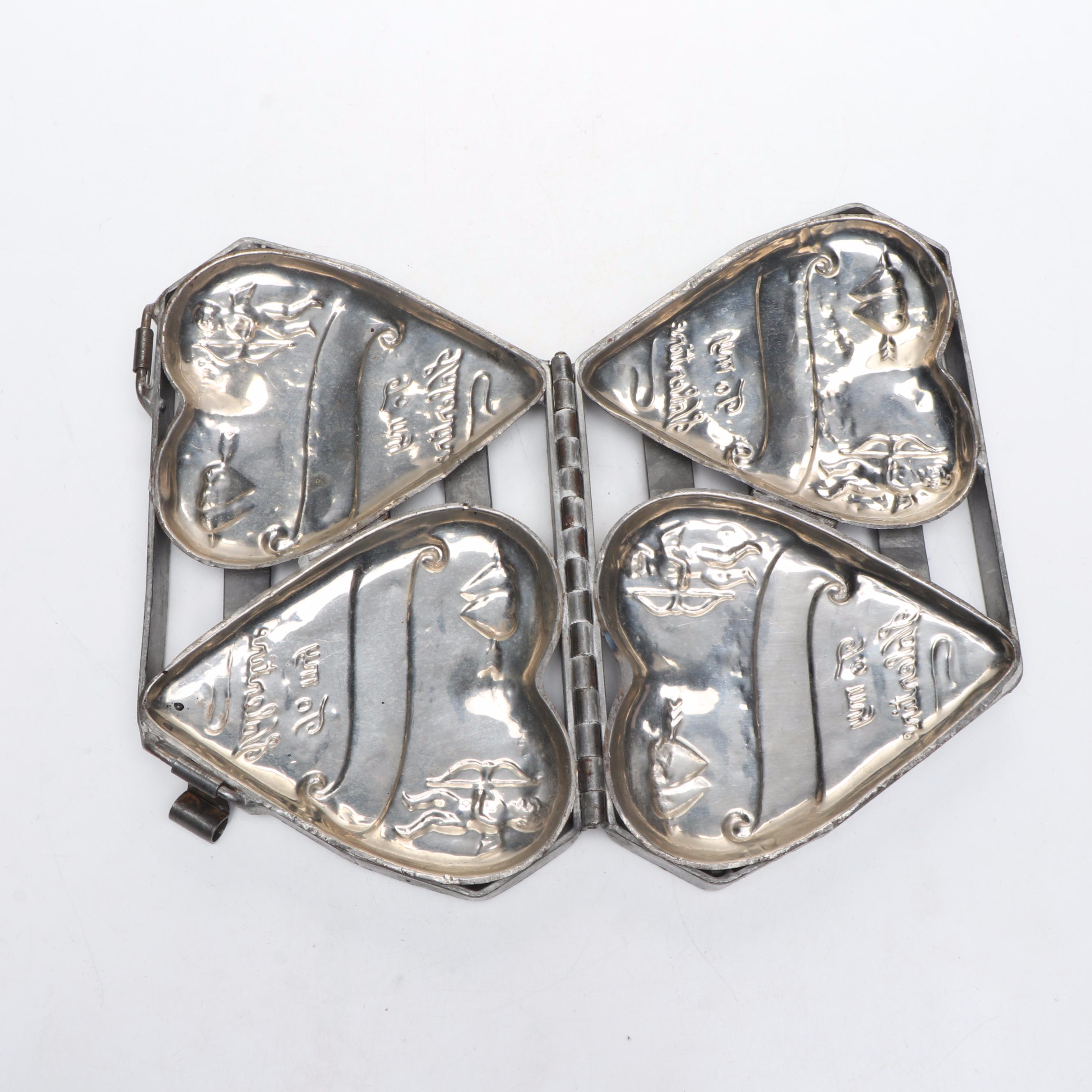 Metal Heart Shaped Chocolate Mold and More Metal Molds