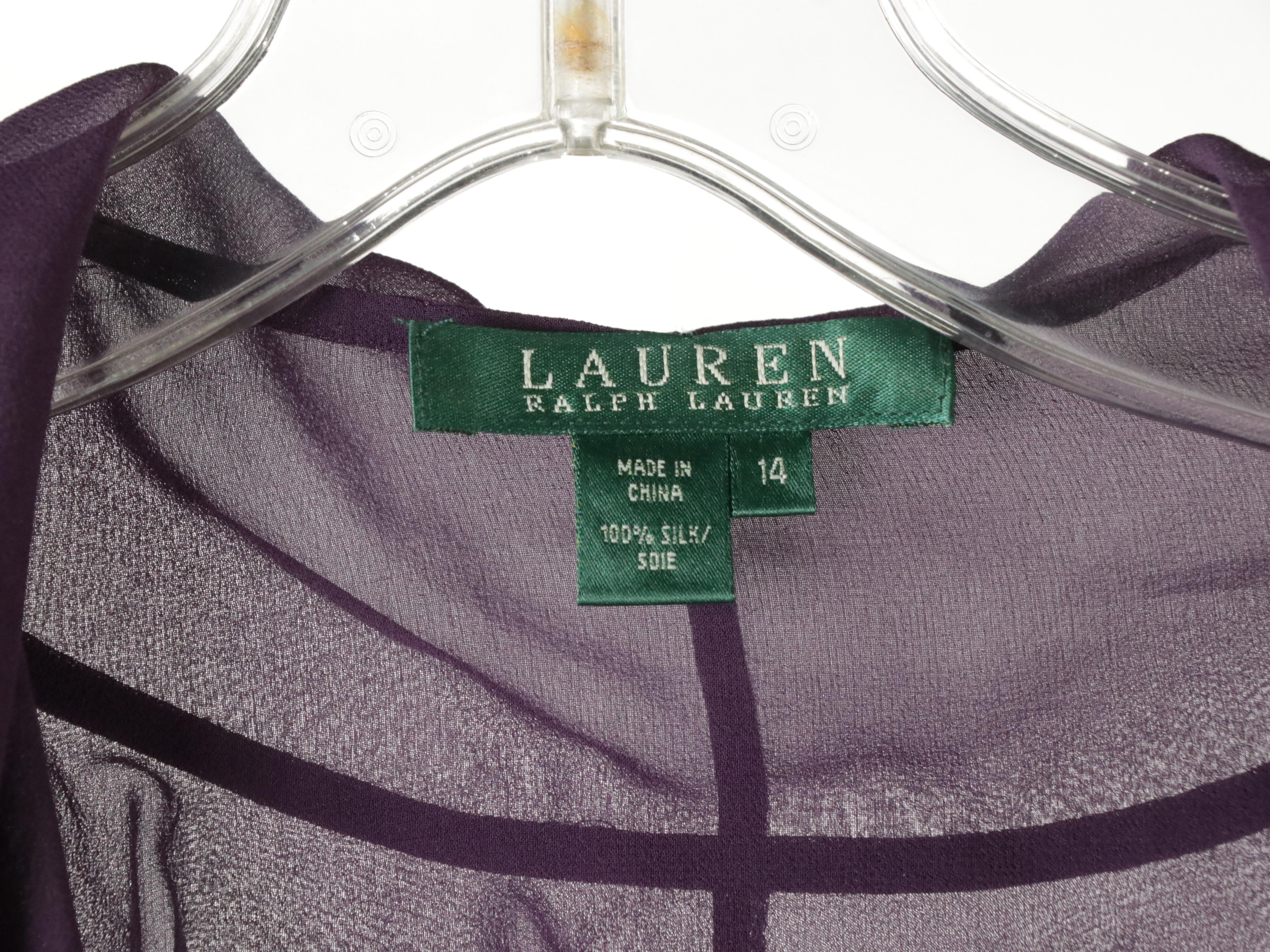 Lauren Ralph Lauren Purple Silk Wrap Top, Paisley Maxi Skirt, Sweaters and More