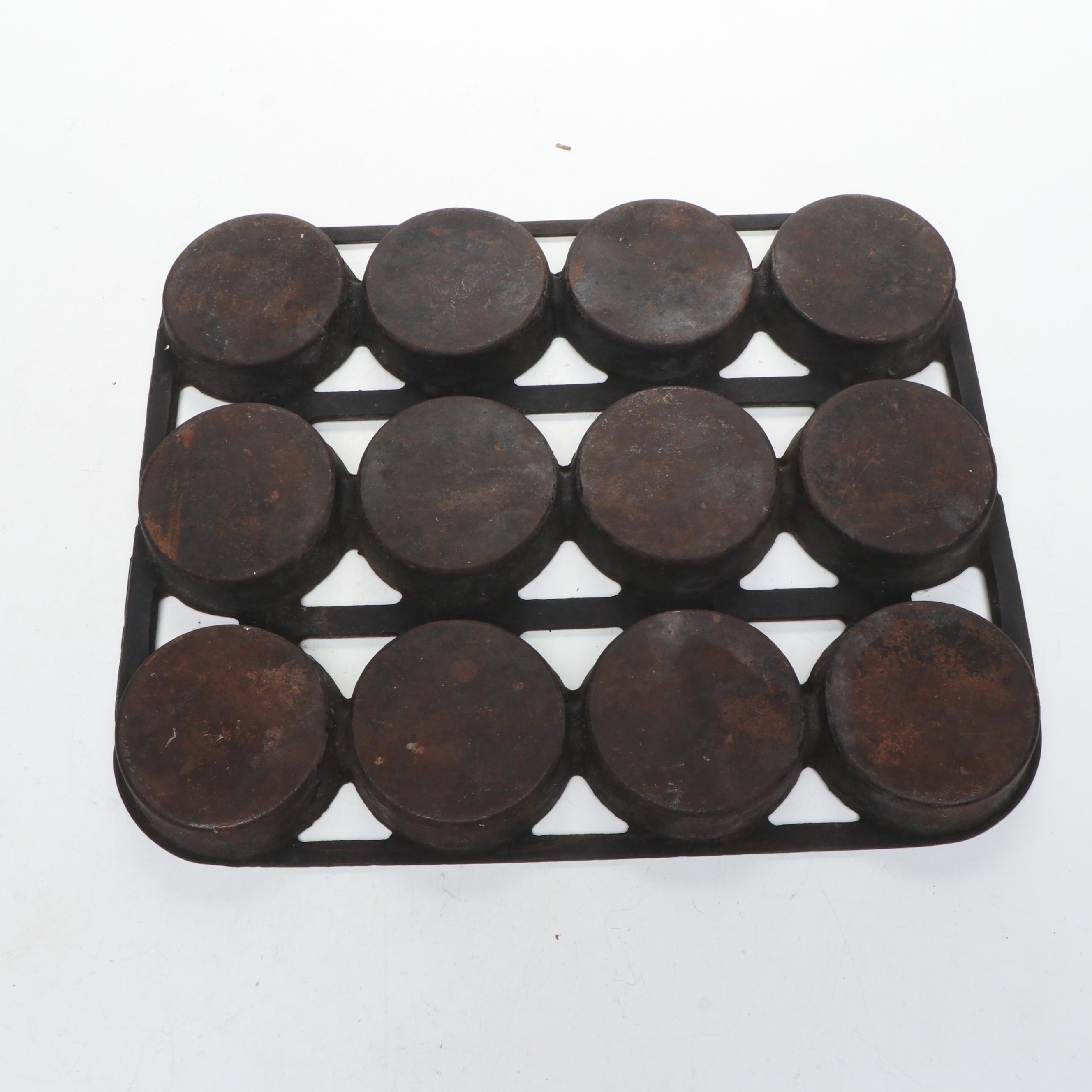 Griswold Cast Iron Aebleskiver Pan and Gem Pans