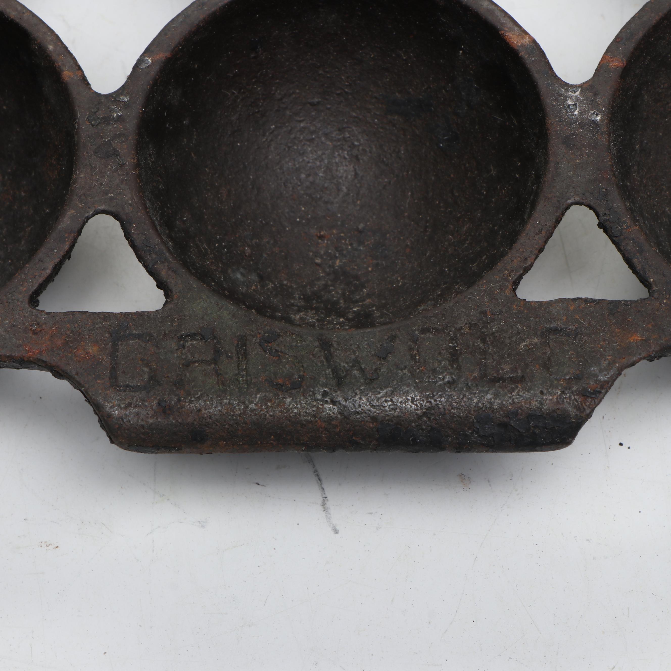 Griswold Cast Iron Aebleskiver Pan and Gem Pans