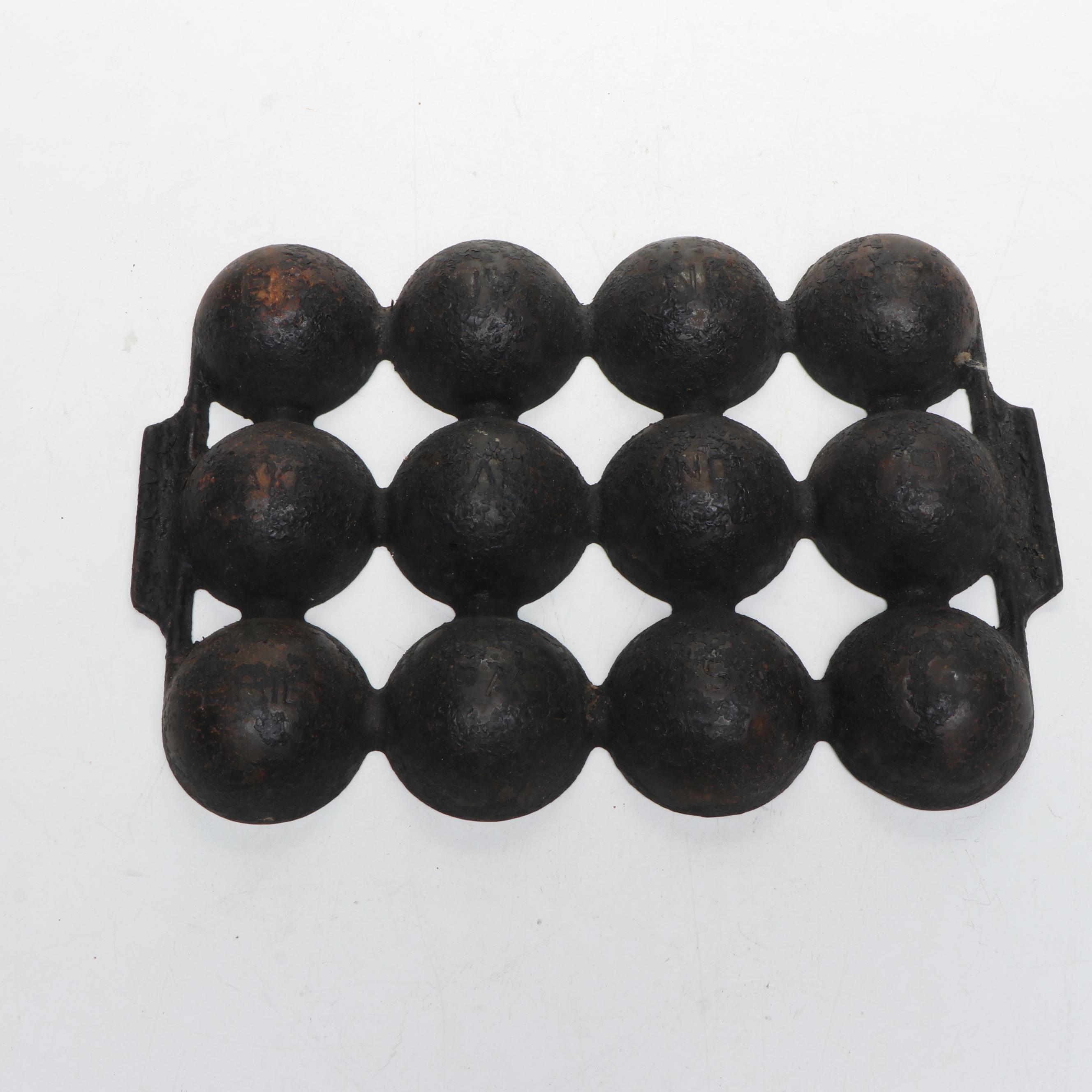 Griswold Cast Iron Aebleskiver Pan and Gem Pans