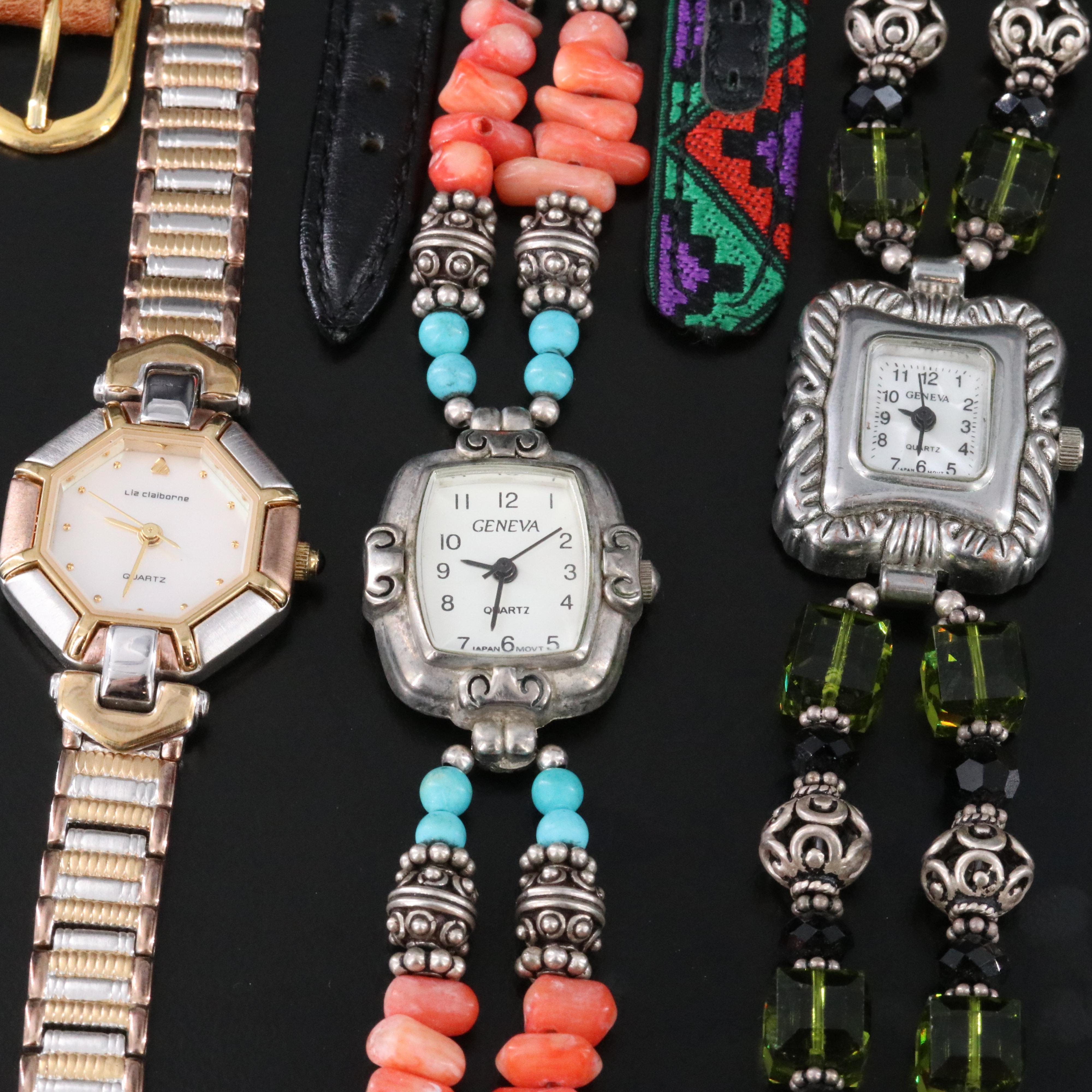 Collection of Gemstone, Southwestern Style and Contemporary Watches