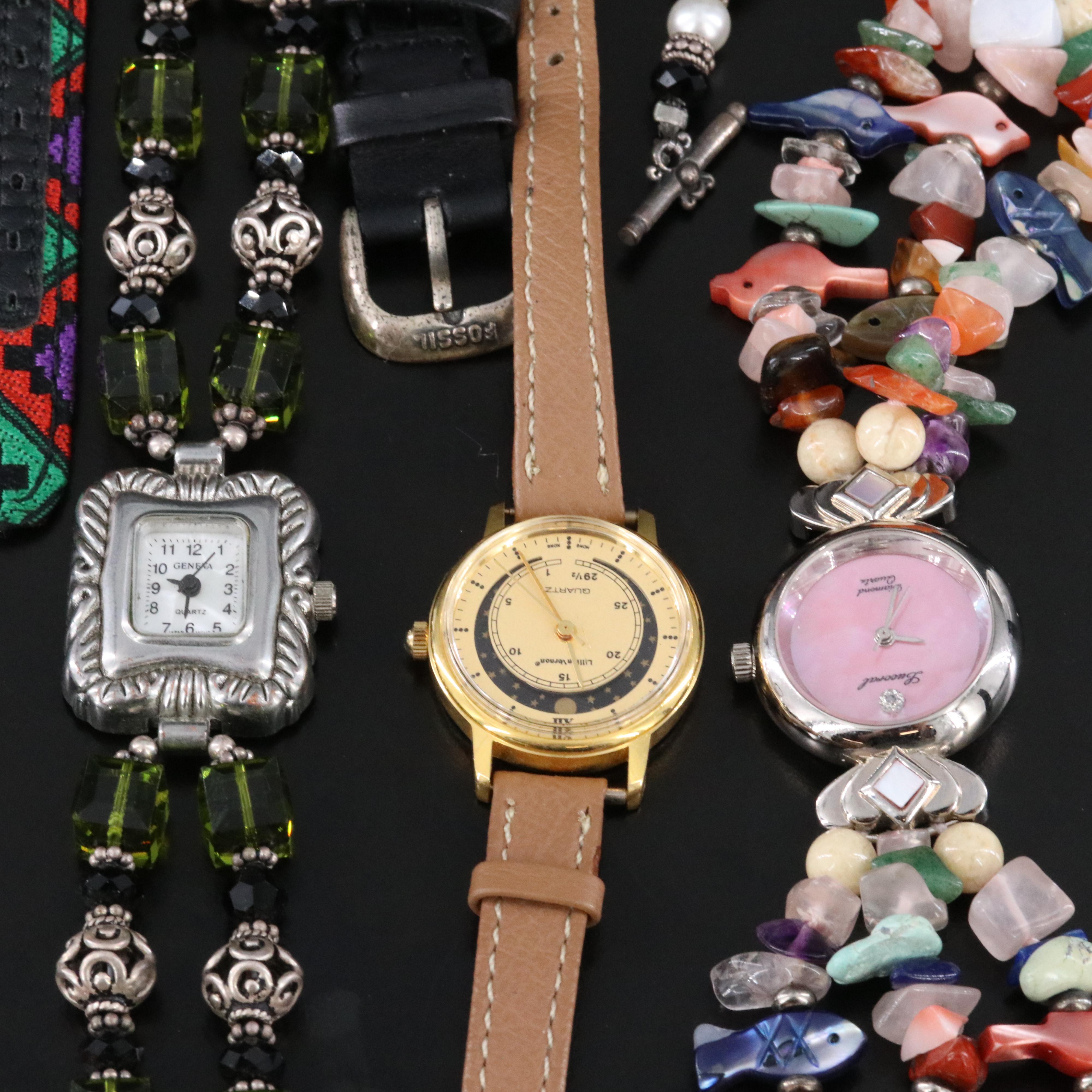 Collection of Gemstone, Southwestern Style and Contemporary Watches