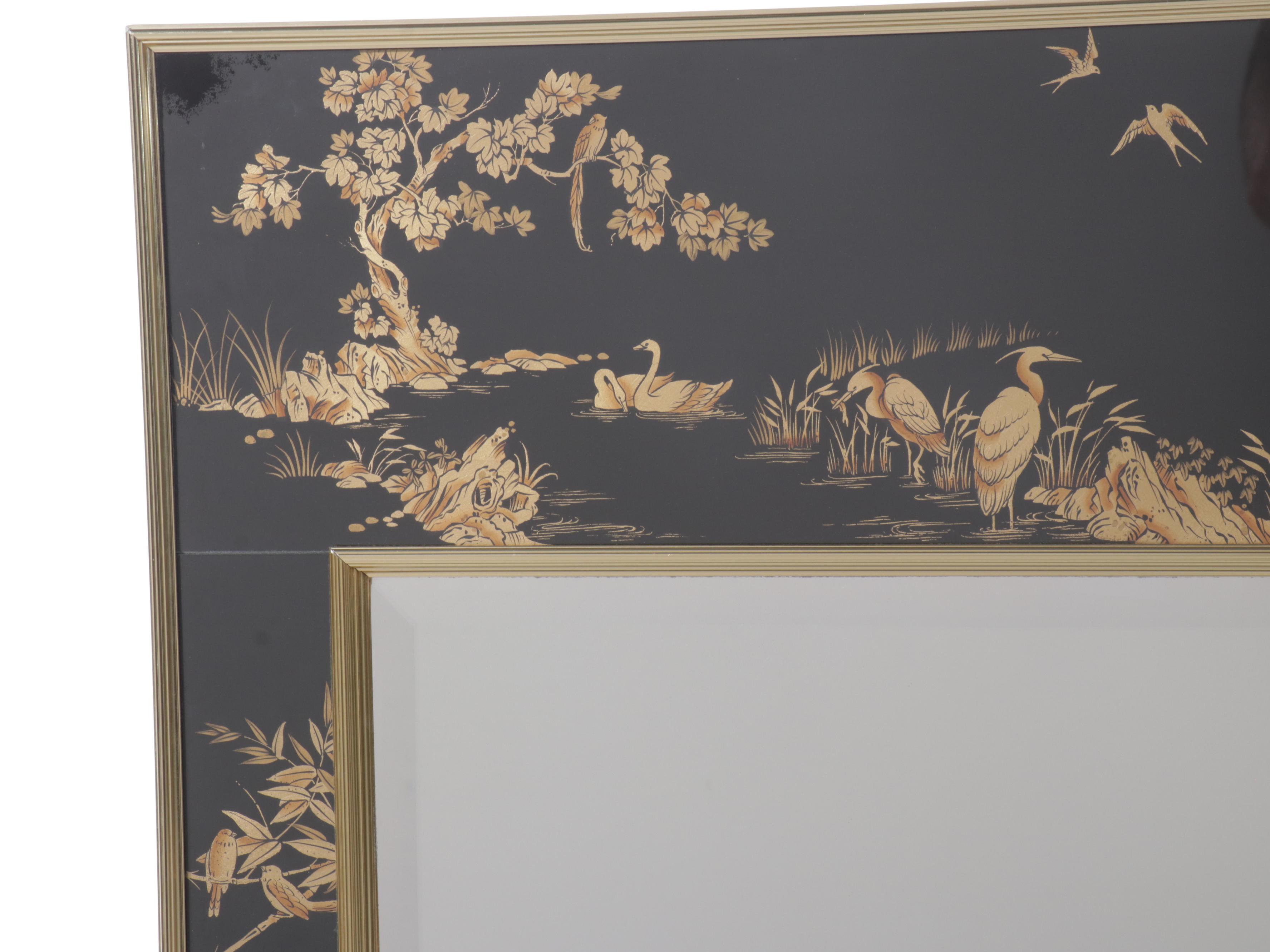 La Barge Chinoiserie Style Wall Mirror